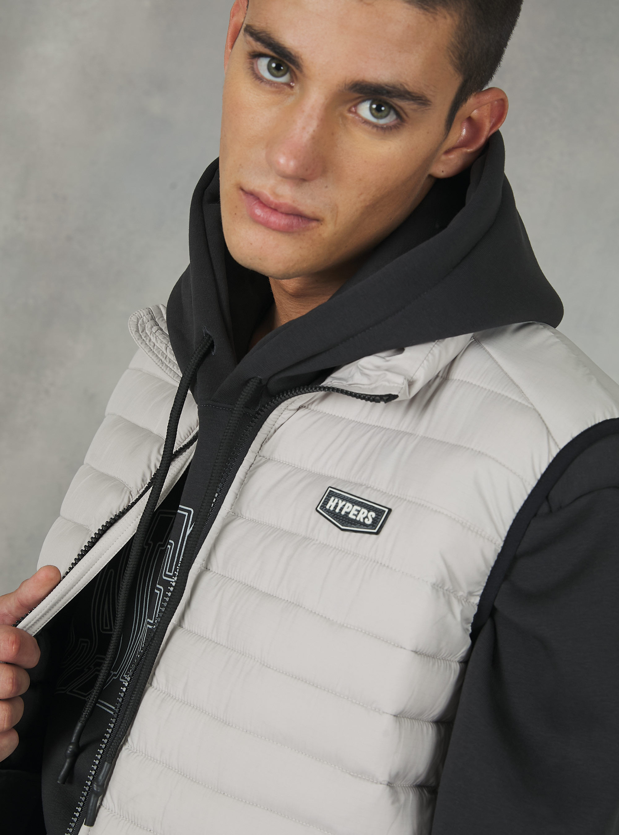 Men's coat zipper side best sale
