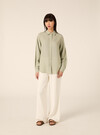 Linen-blend shirt, SG3 SAGE LIGHT