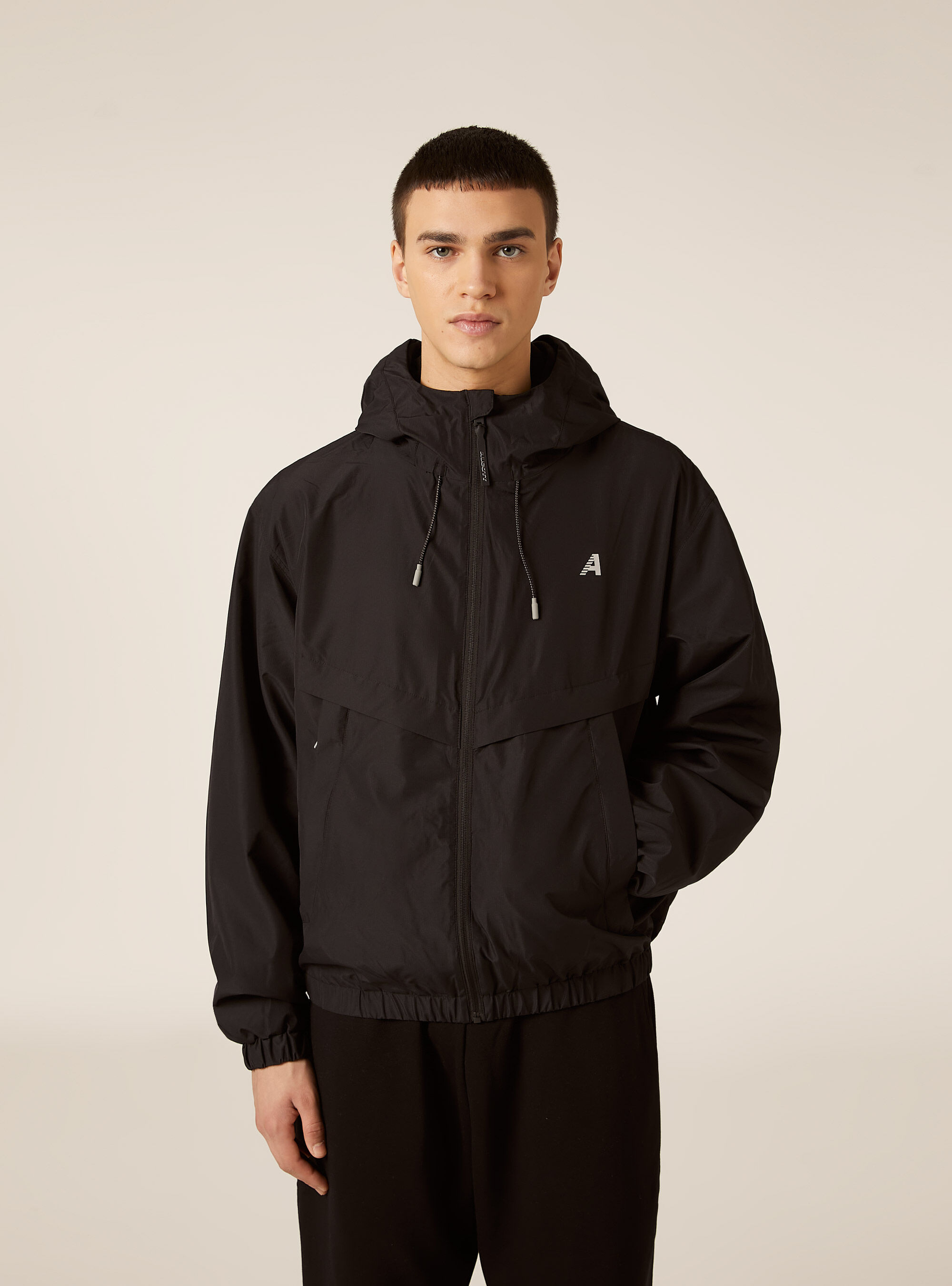 Giubbotto tecnico con cappuccio, BK1 BLACK