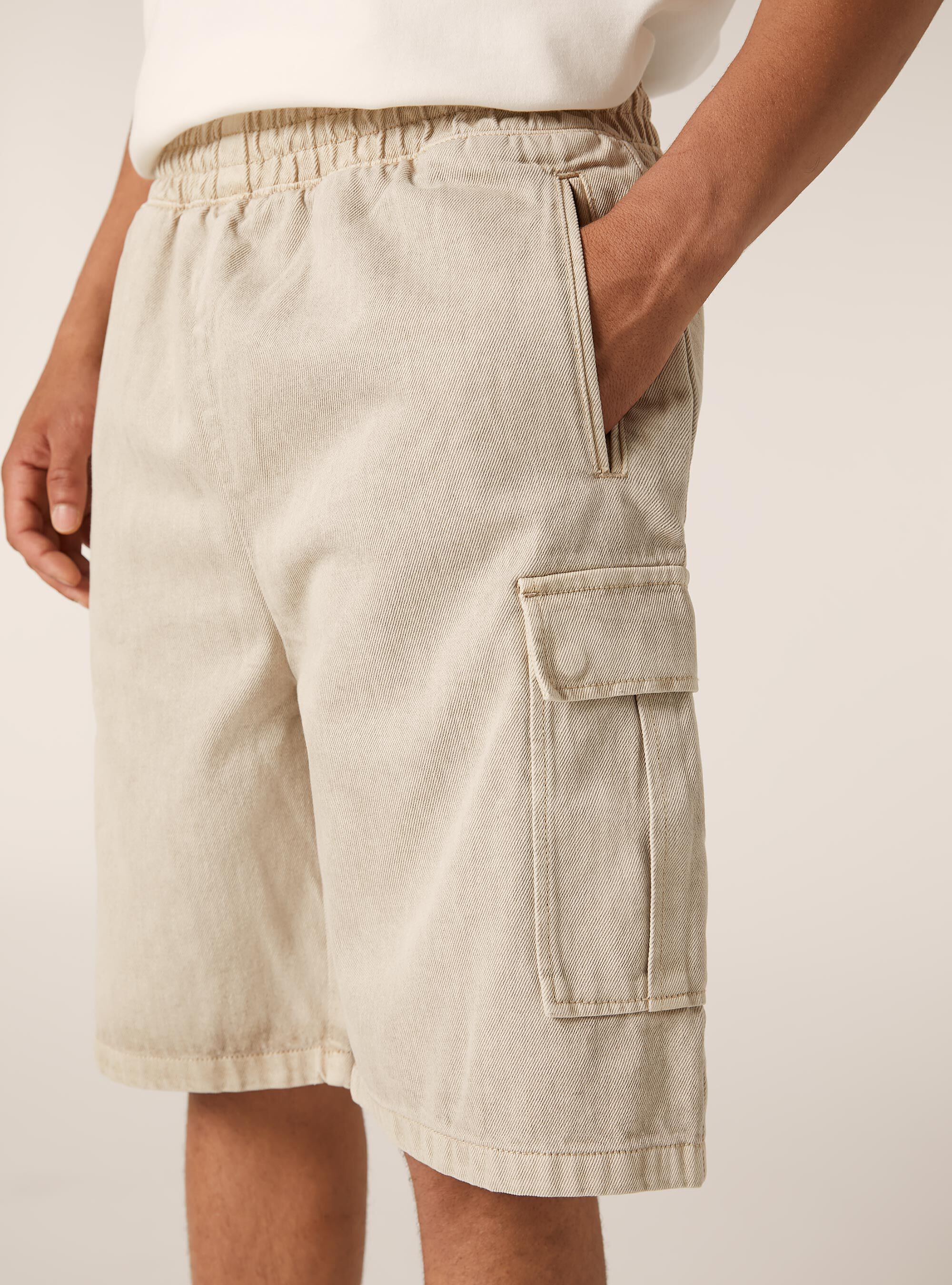 Cargo-Bermudashorts aus Twill, BG2 BEIGE MEDIUM