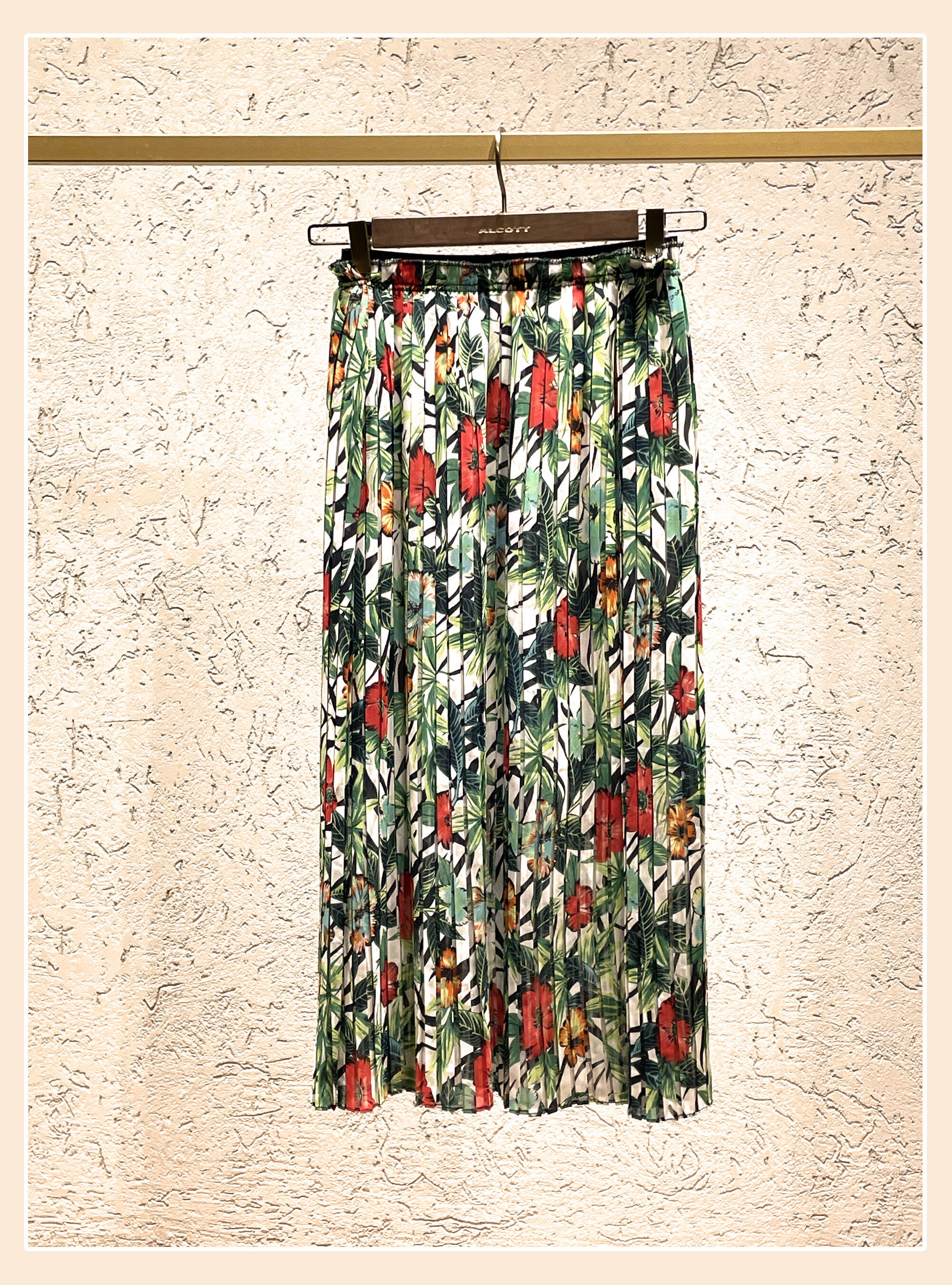 Floral midi skirt