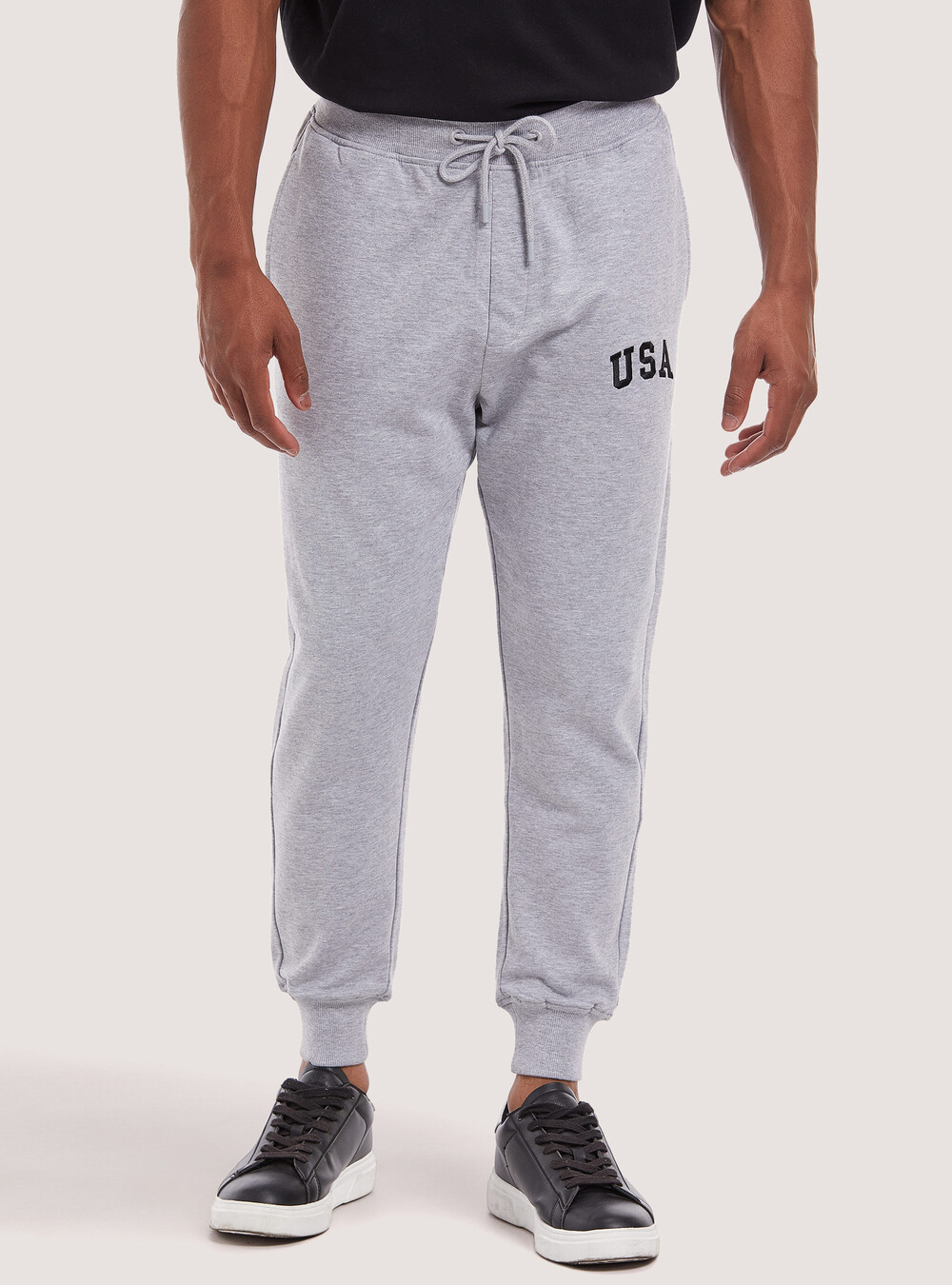 Pantaloni Jogger All In Motion Uomo Taglie Forti 3XL - Grigio Erica, Morbidi E Elasticizzati - Foto 2