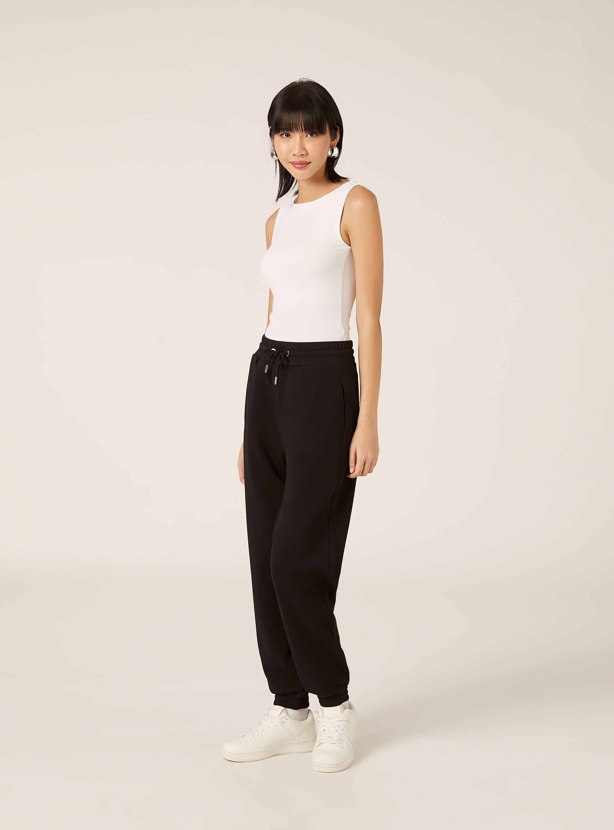 Jogginghose aus Sweatshirtstoff, BK1 BLACK