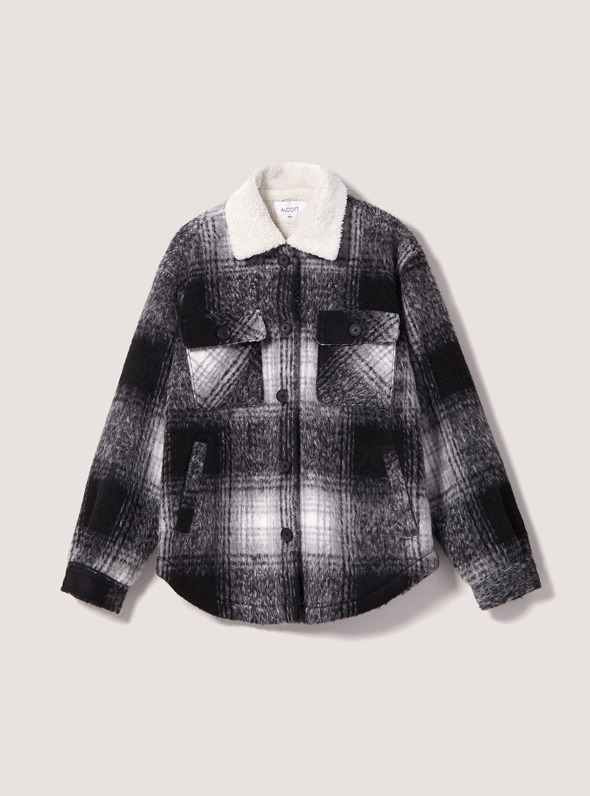 Fur discount lined shirt