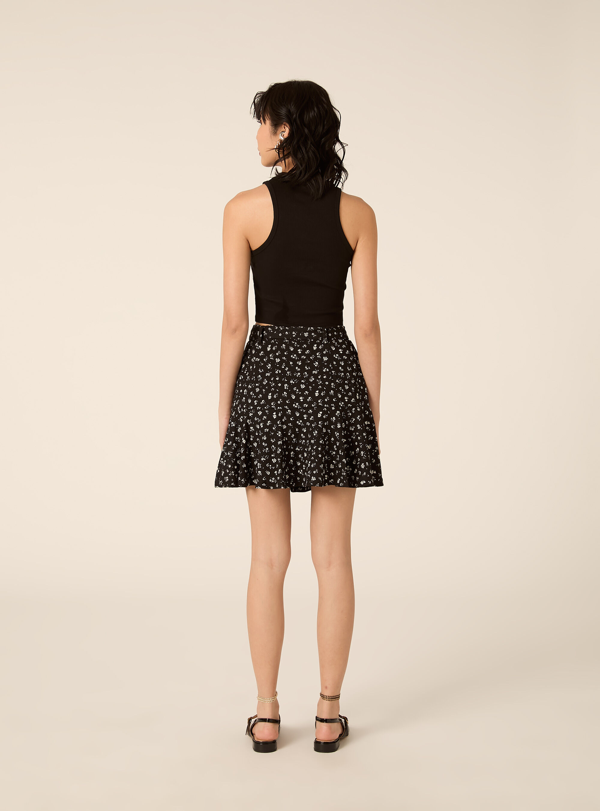 Canotta basic in cannete', BK1 BLACK