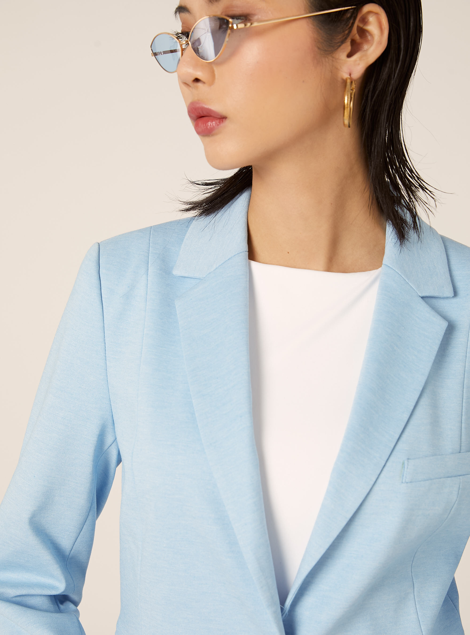 Jersey blazer, AZ3 AZURE LIGHT