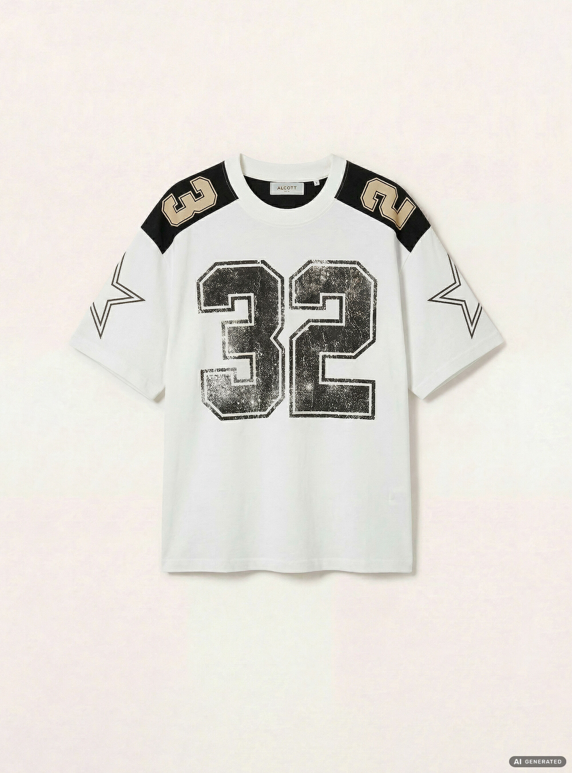 Boxy-fit printed T-shirt, WH1 OFF WHITE