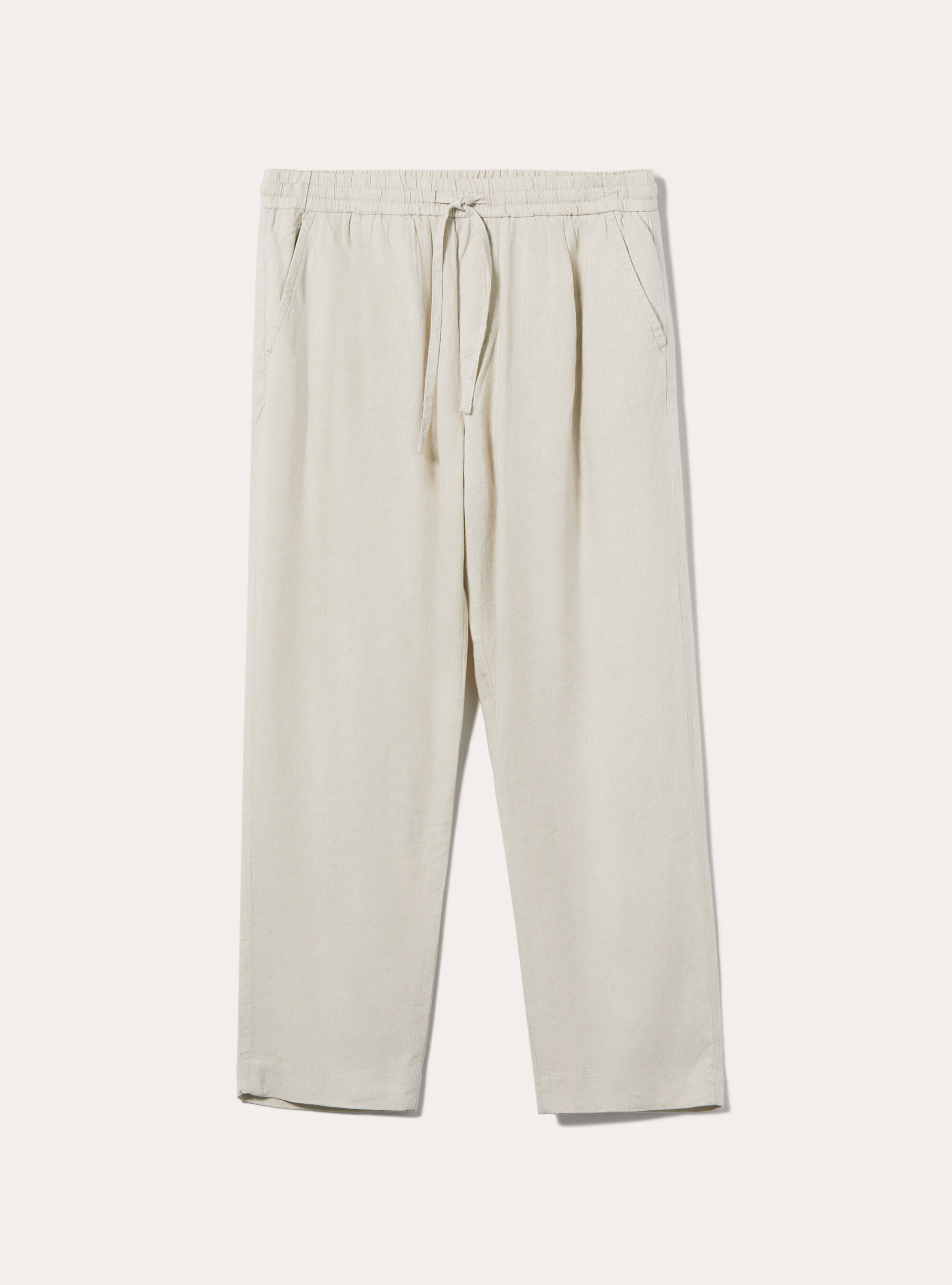 Pantalon jogger en lin, SA3 SAND LIGHT