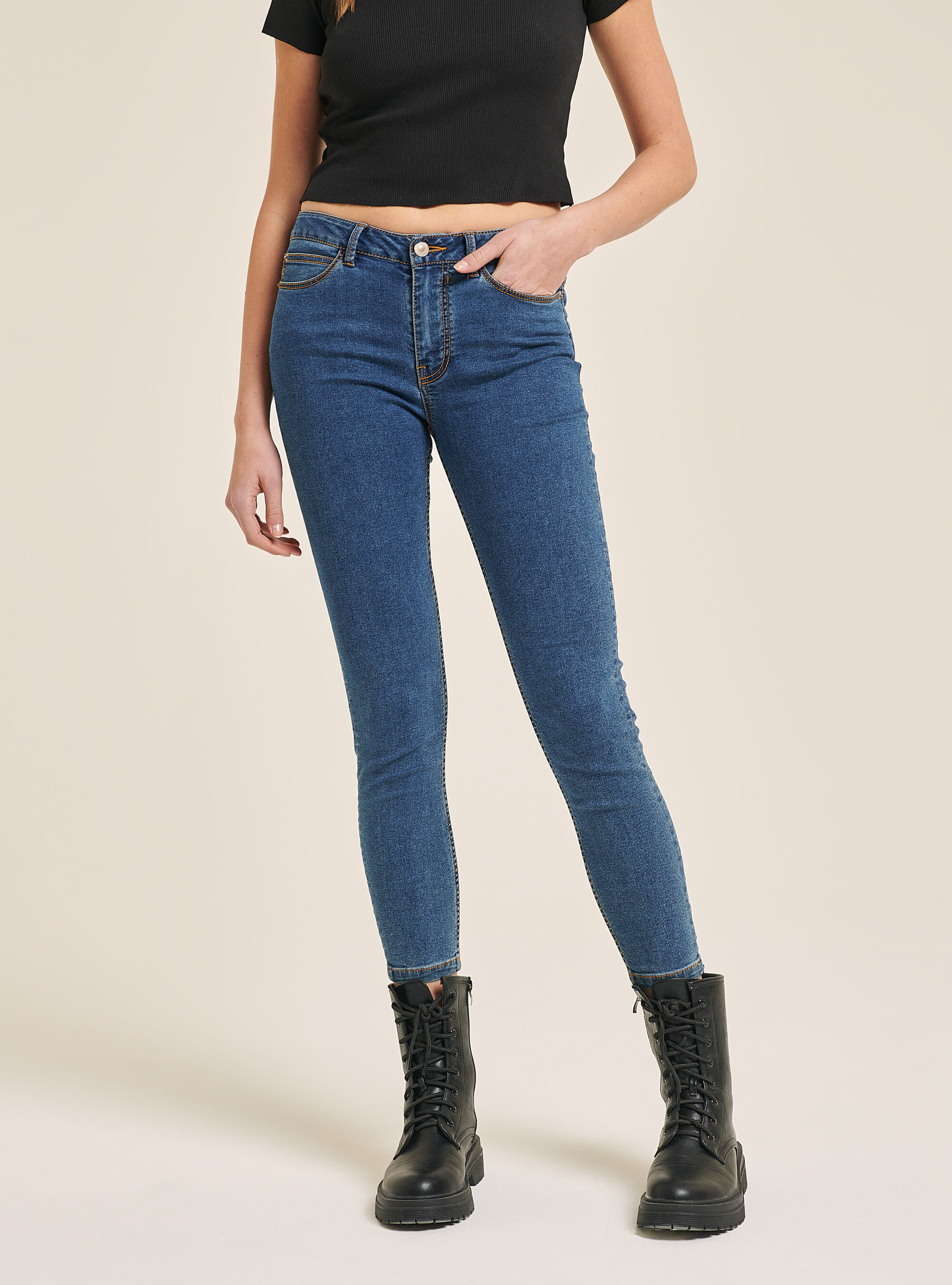Pantalon top skinny cropped