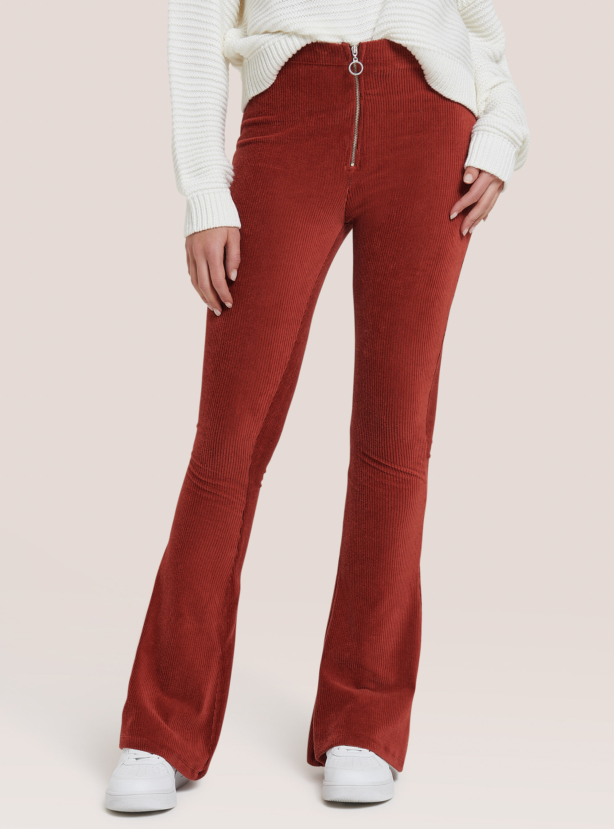 VELVET FLARED TROUSERS Alcott Women s Trousers