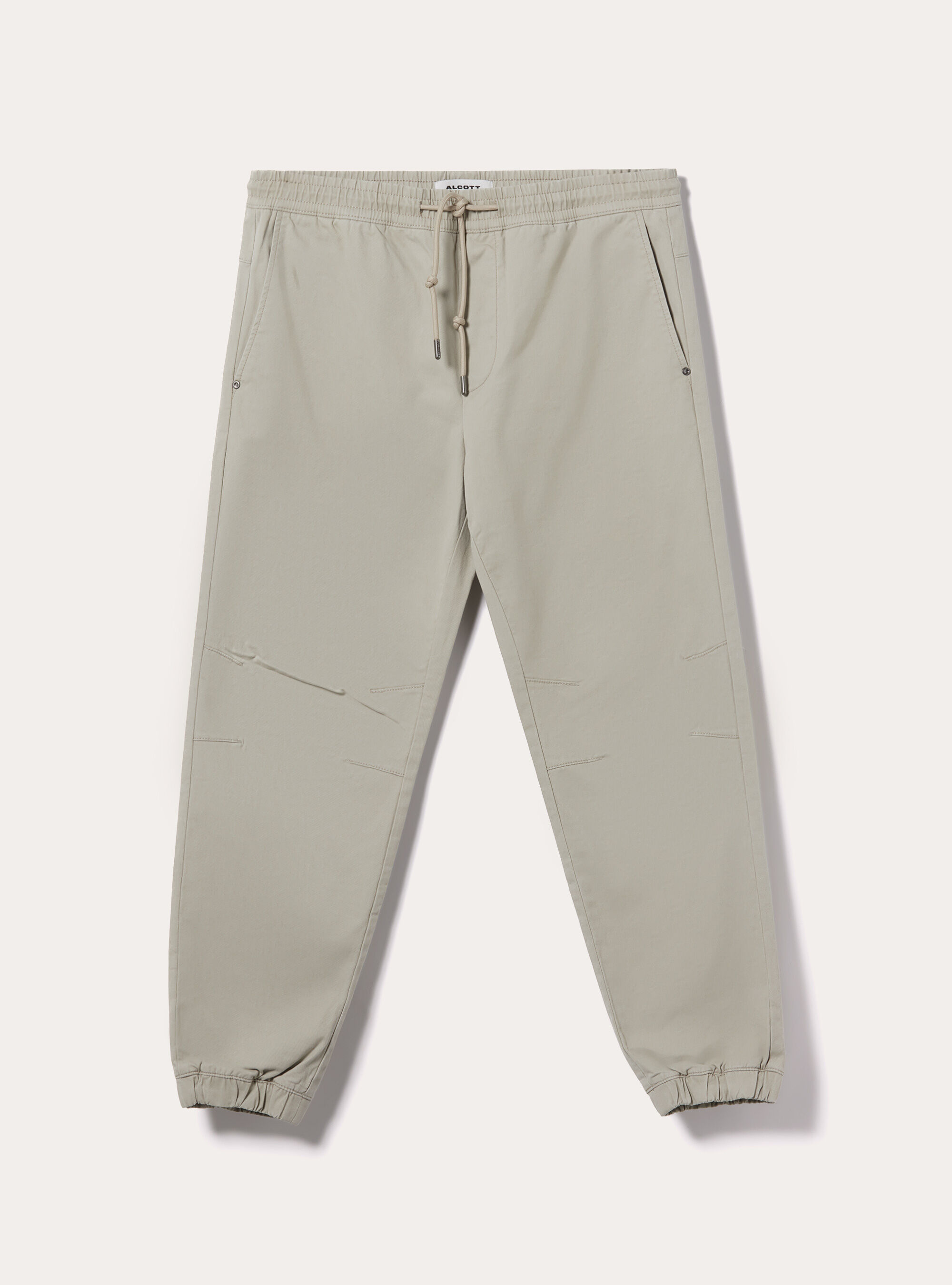 【BAON】[unisex] Mikoda Brushed Cut Banding String Jogger Pt Cotton jogger trousers with elastic band and drawstring