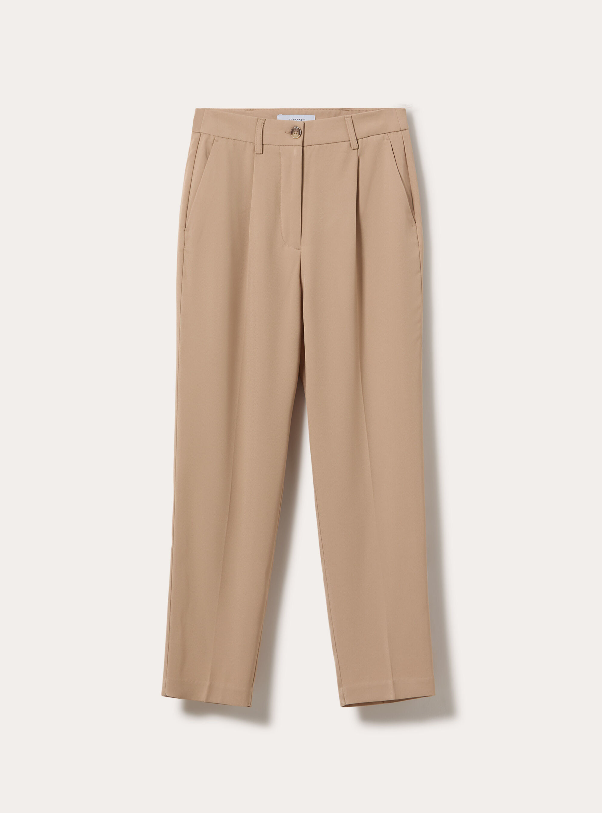 Pantaloni con pence, BG2 BEIGE MEDIUM