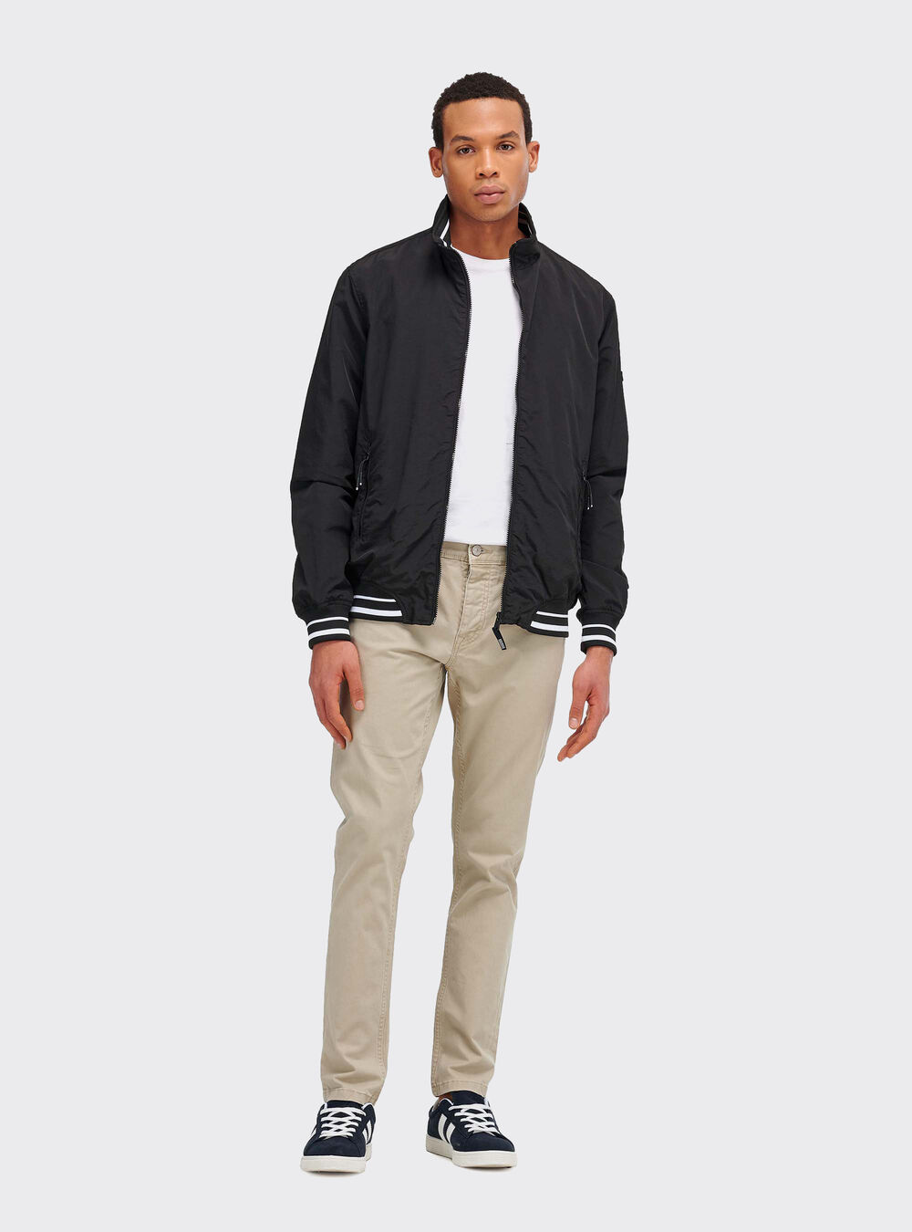 Pantaloni Slim Fit Con Cotone Organico