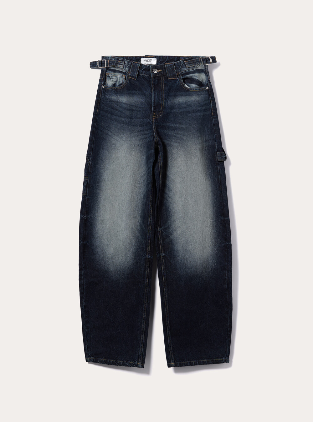 Carpenter balloon jeans with adjustable waist - Main Image