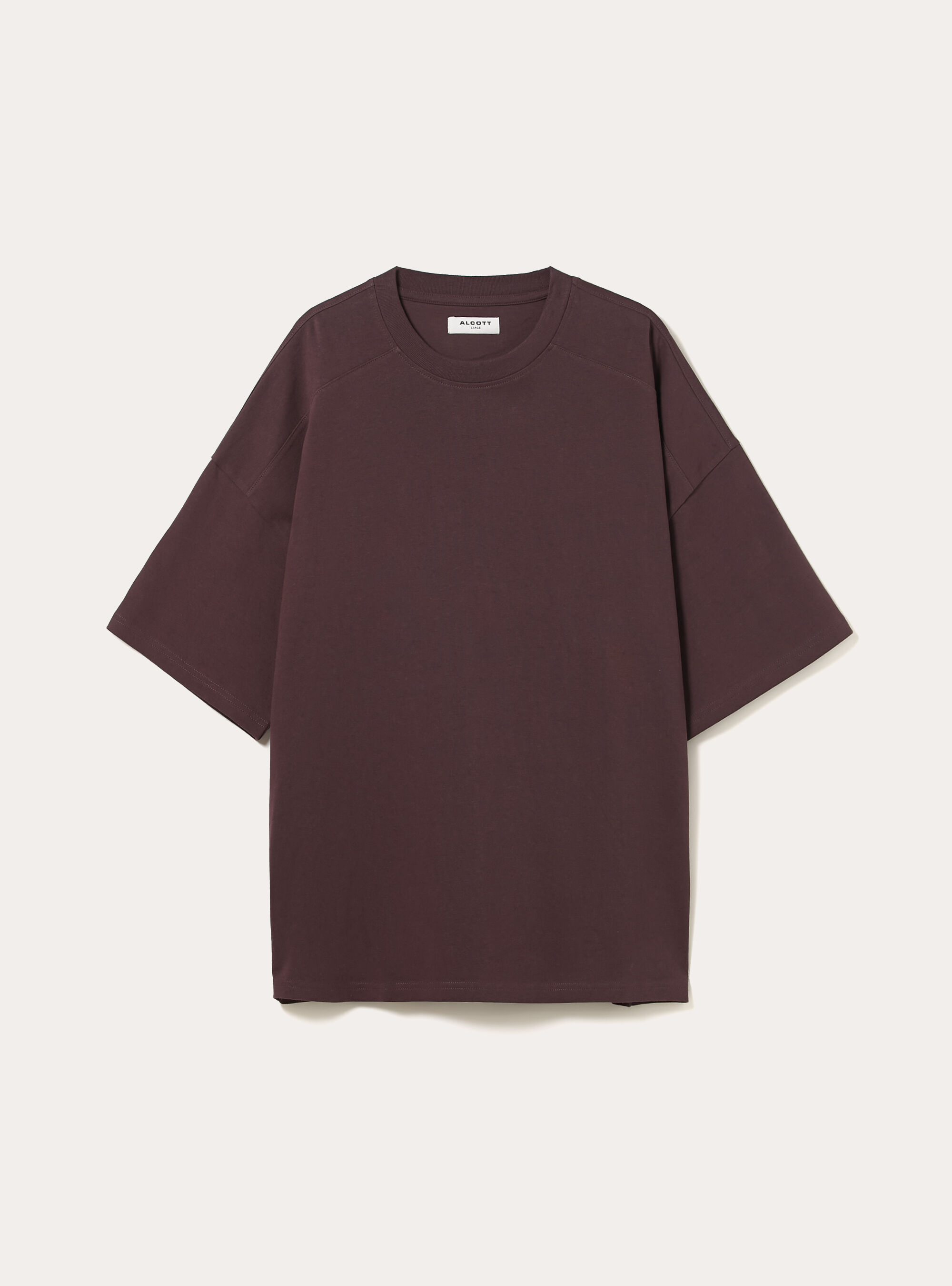 T-shirt coupe boxy &agrave; manches courtes et &eacute;paules tombantes, VI2 VIOLET MEDIUM