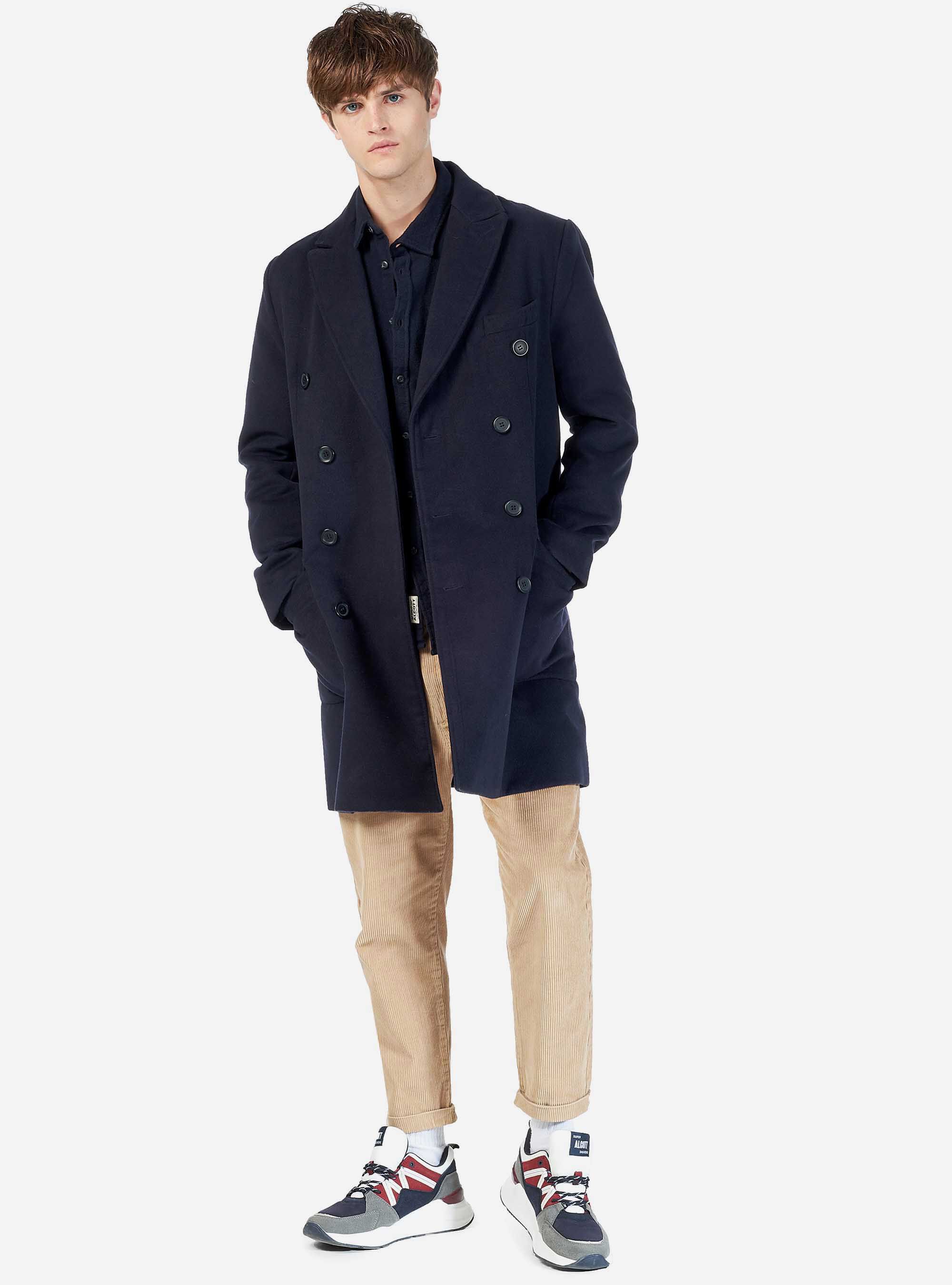 Worker shirt with long sleeves, BLUE NAVY