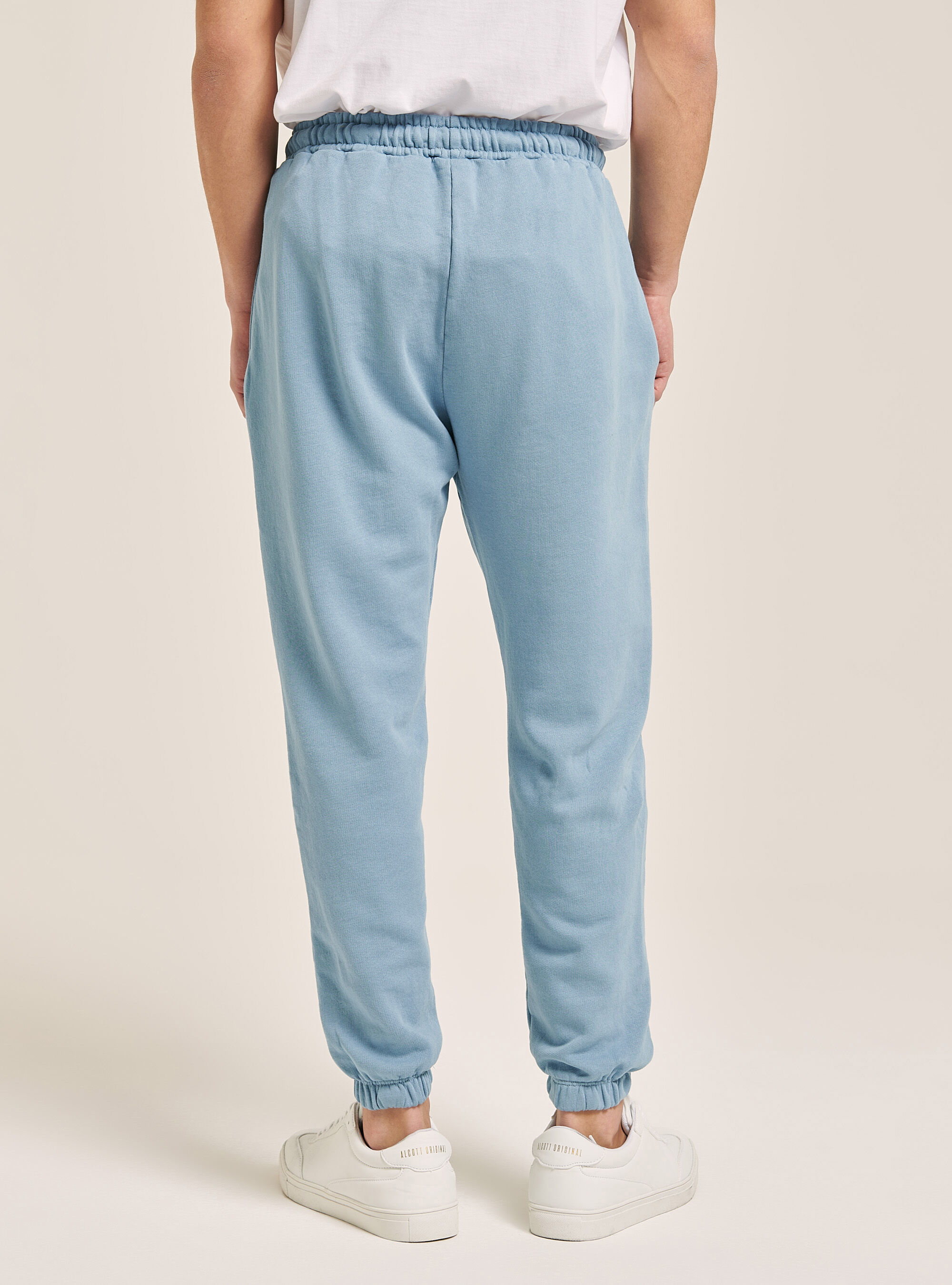 Jogger trousers in cotton, C176 AZZURRE