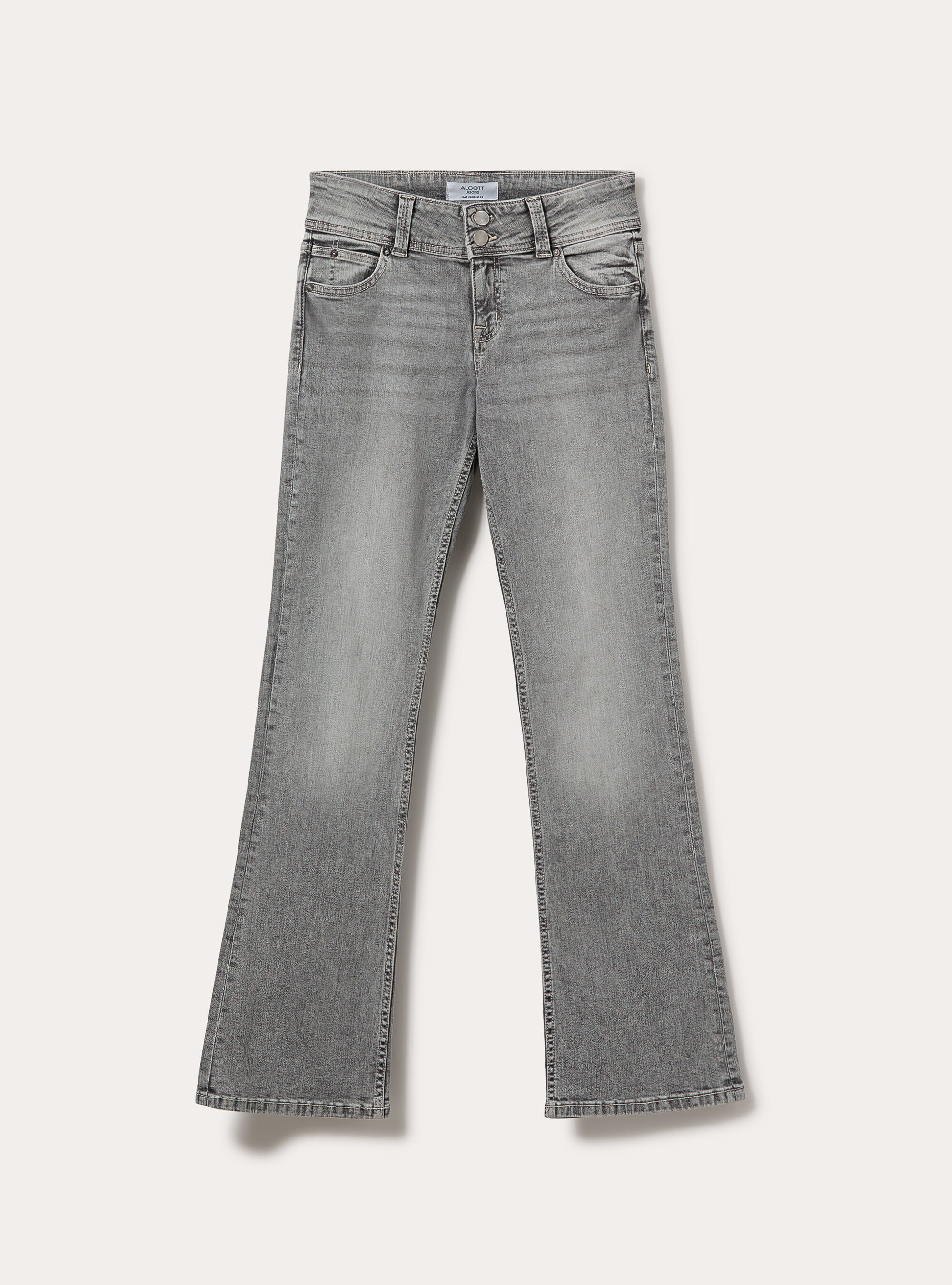 Jeans bootcut  vita bassa, D00G GREY