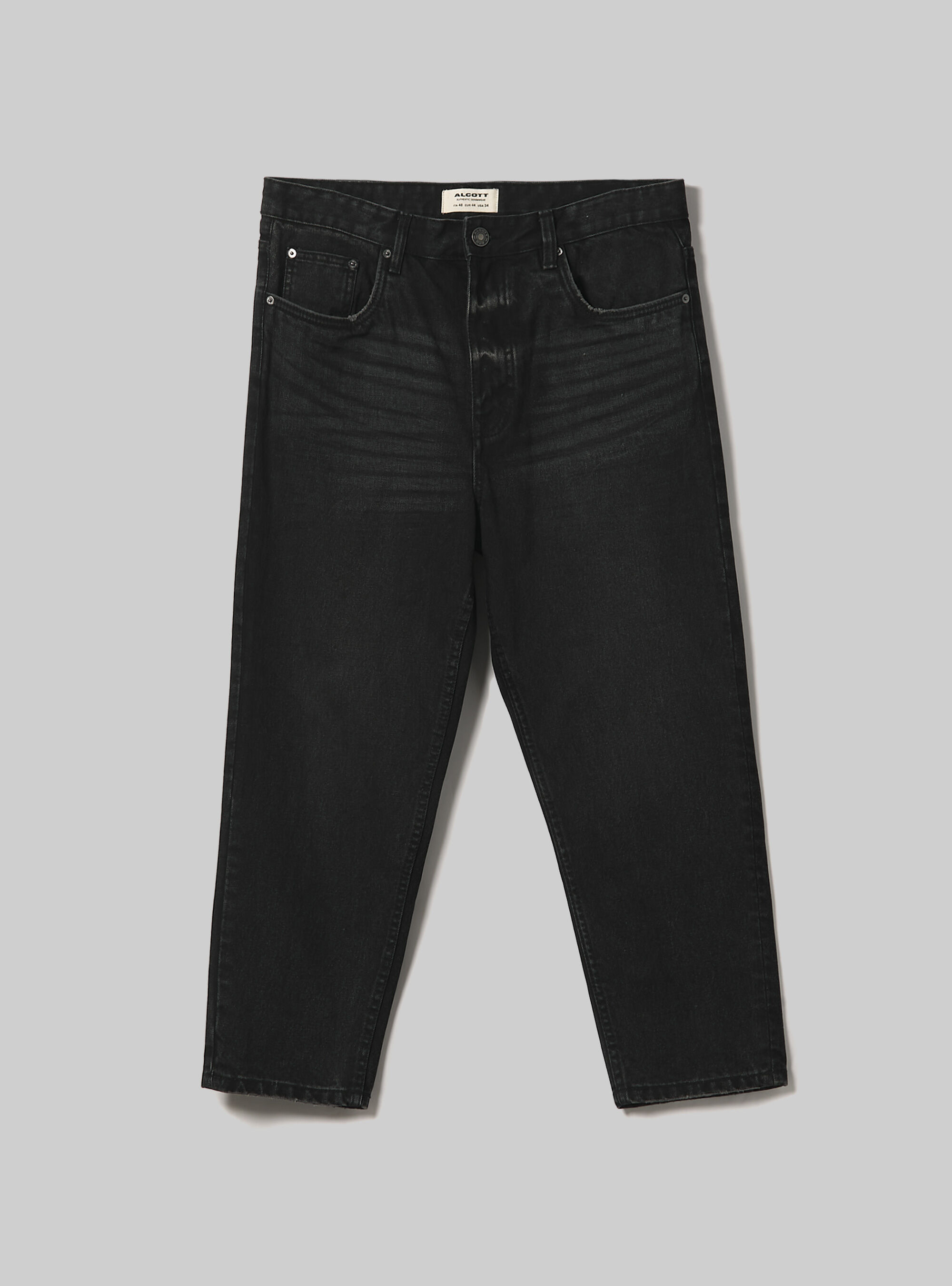 Carrot fit jeans, D000 BLACK