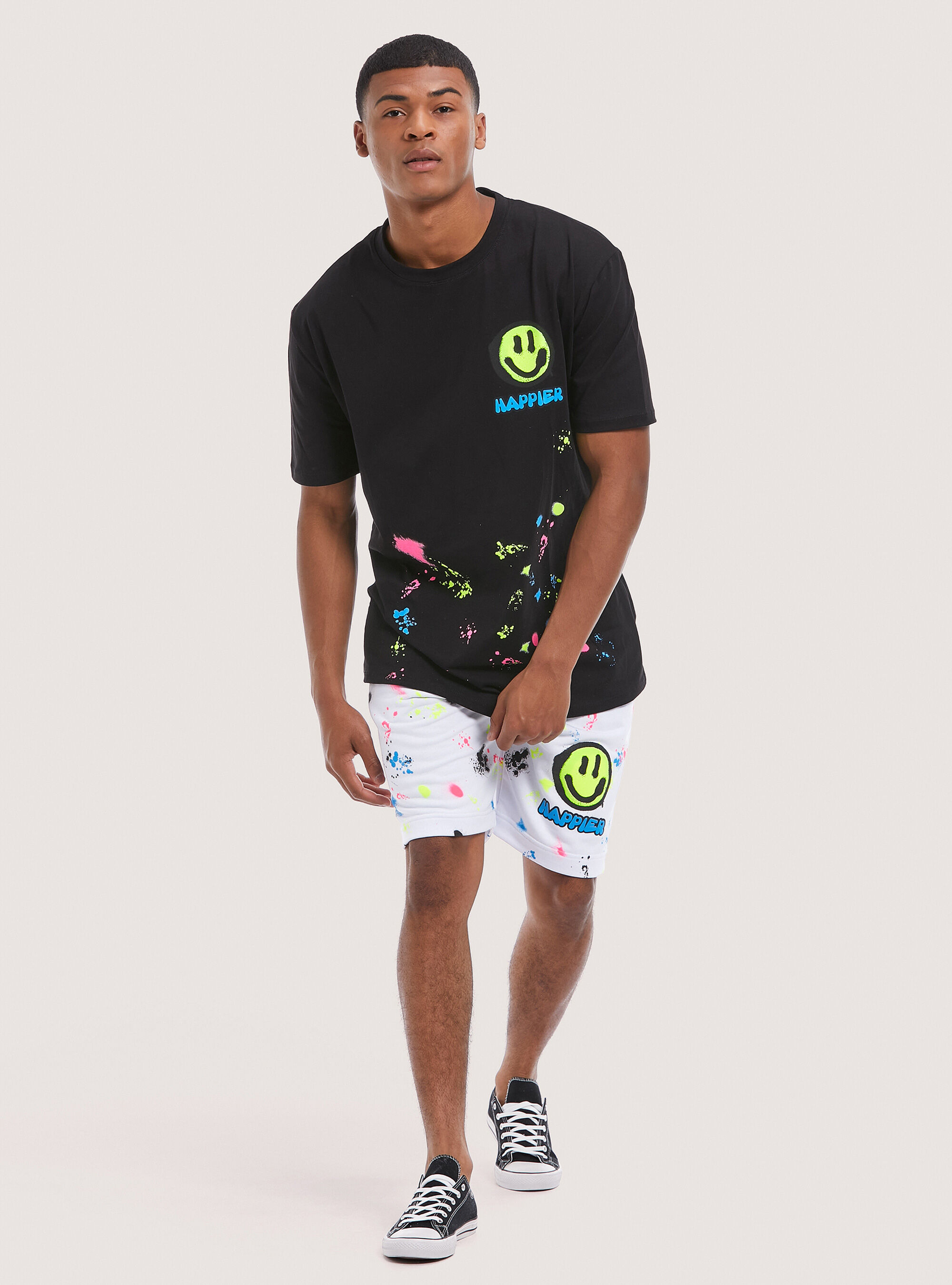Bermuda shorts with ''Smile Collection'' print | Alcott | Shorts Uomo