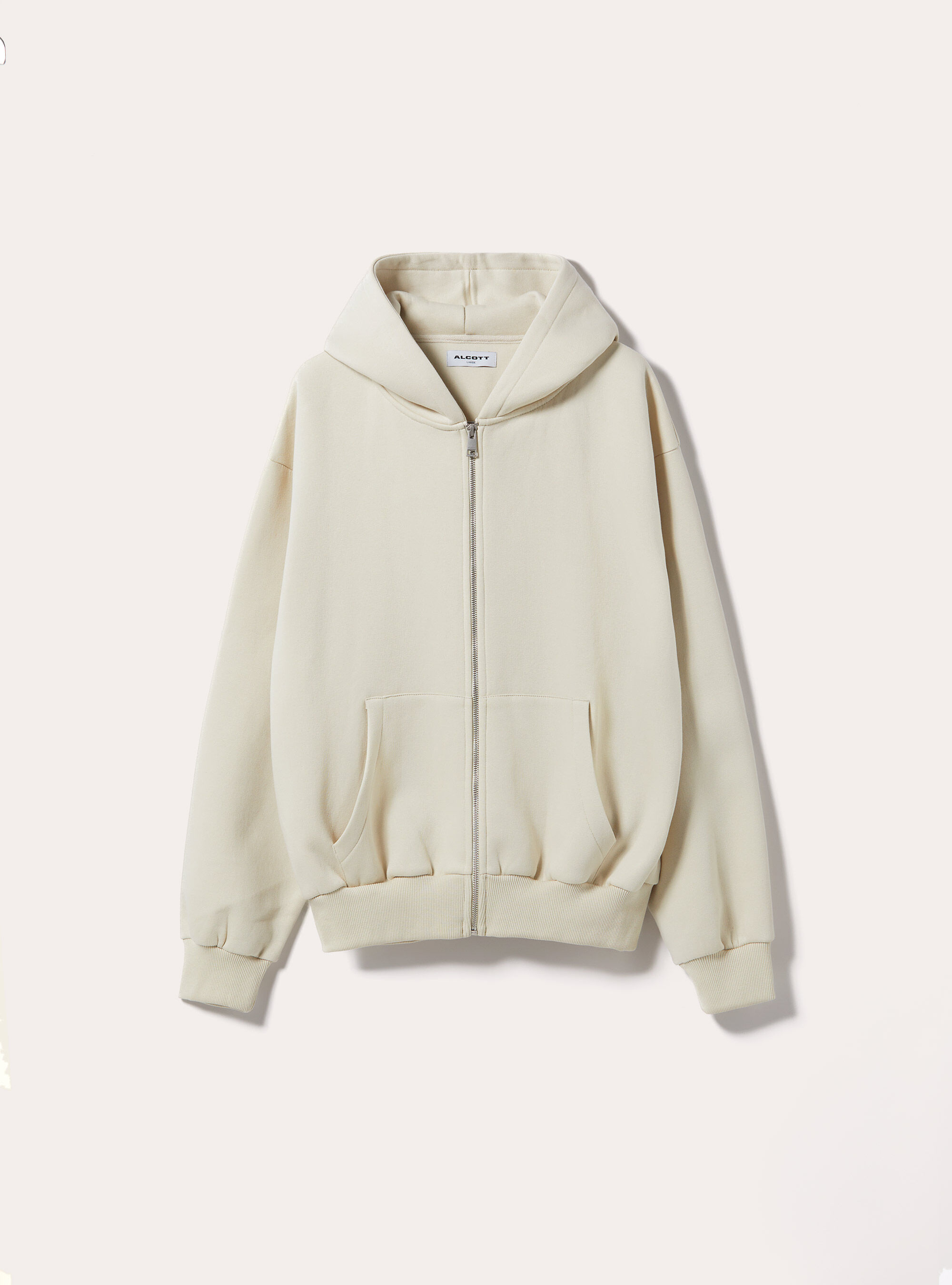 Boxy fit hoodie, CR3 CREAM LIGHT