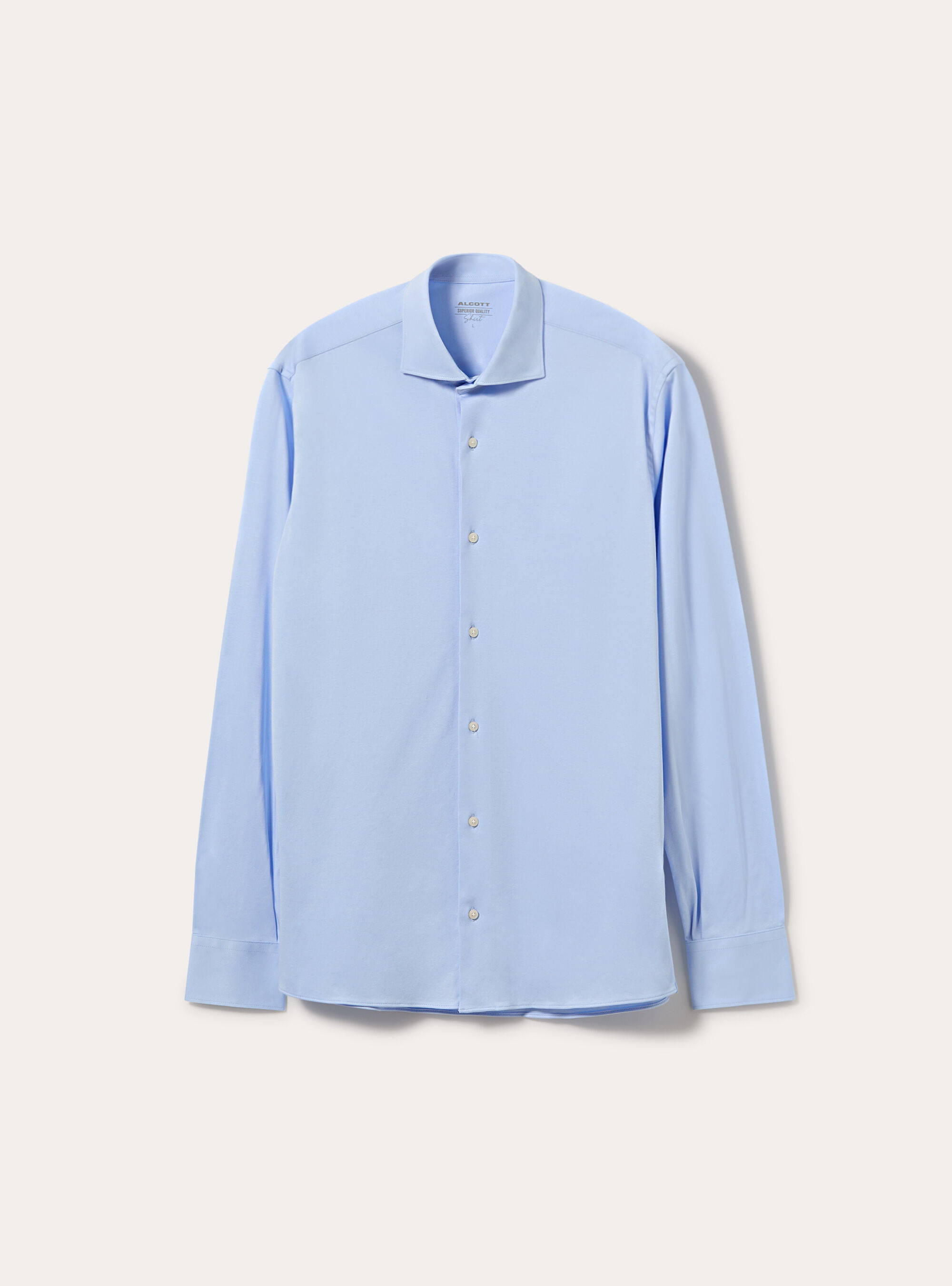 Camicia in jersey elasticizzato, AZ1 AZURE DARK