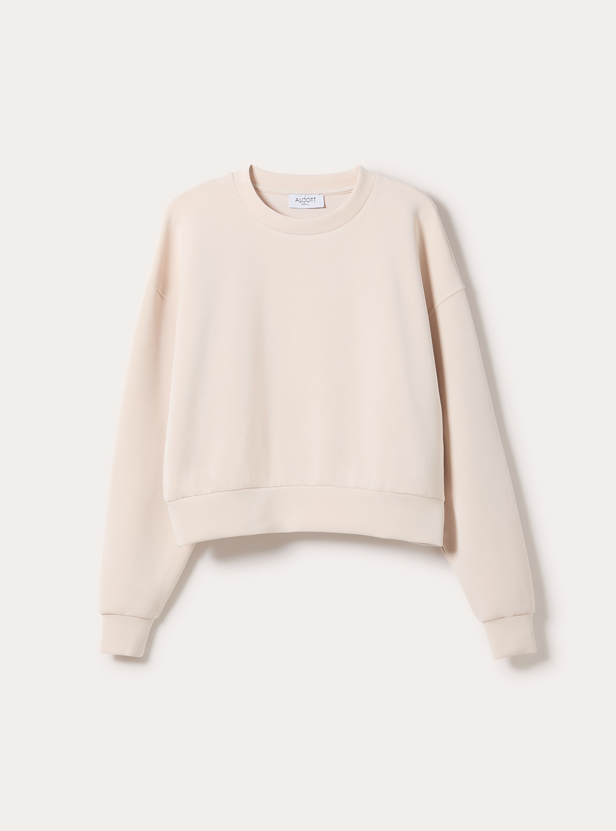 Soft touch sweatshirt, CR3 CREAM LIGHT