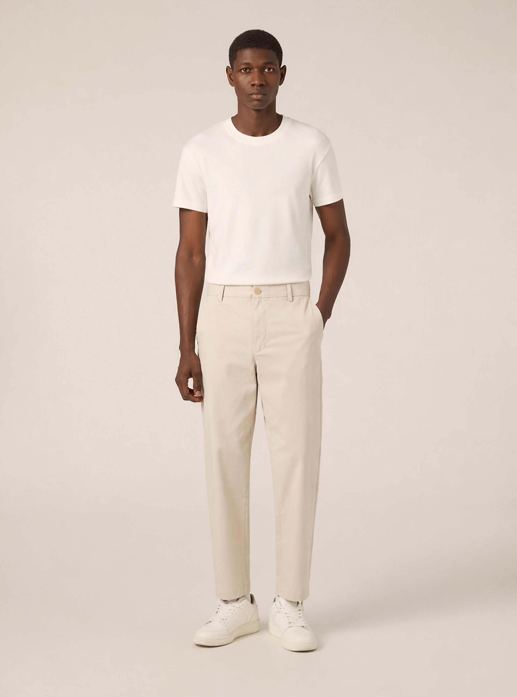 Pantalon chino slim fit en twill stretch