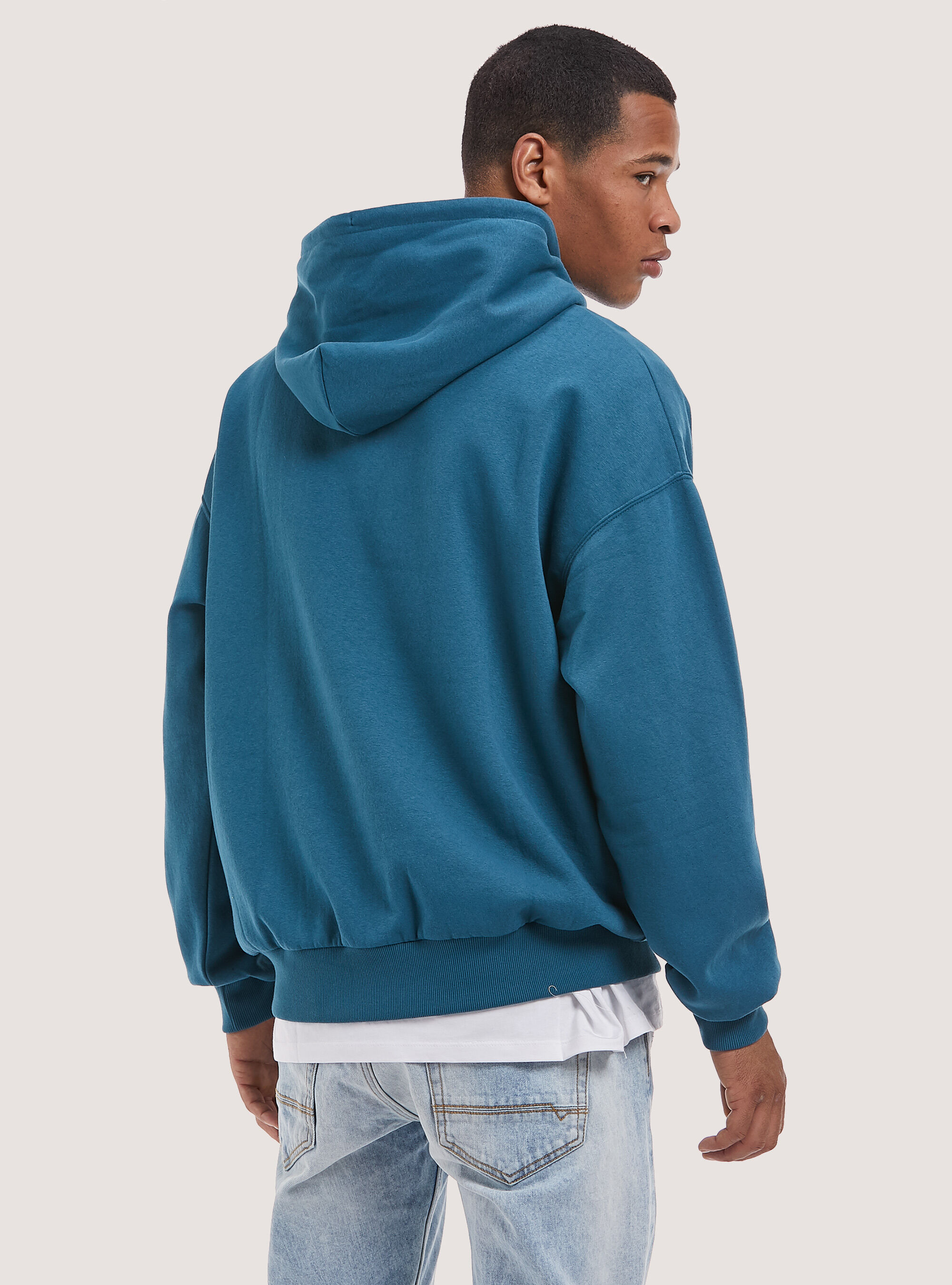 Sweat shirt capuche surdimensionn avec poche kangourou