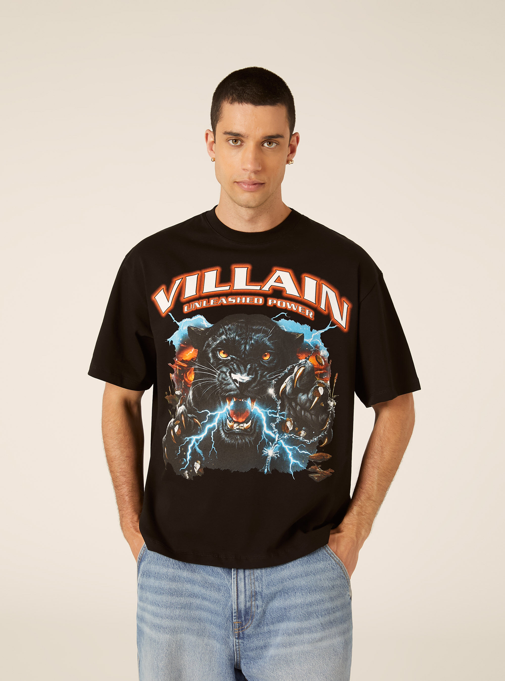 Printed Boxy Fit T-Shirt