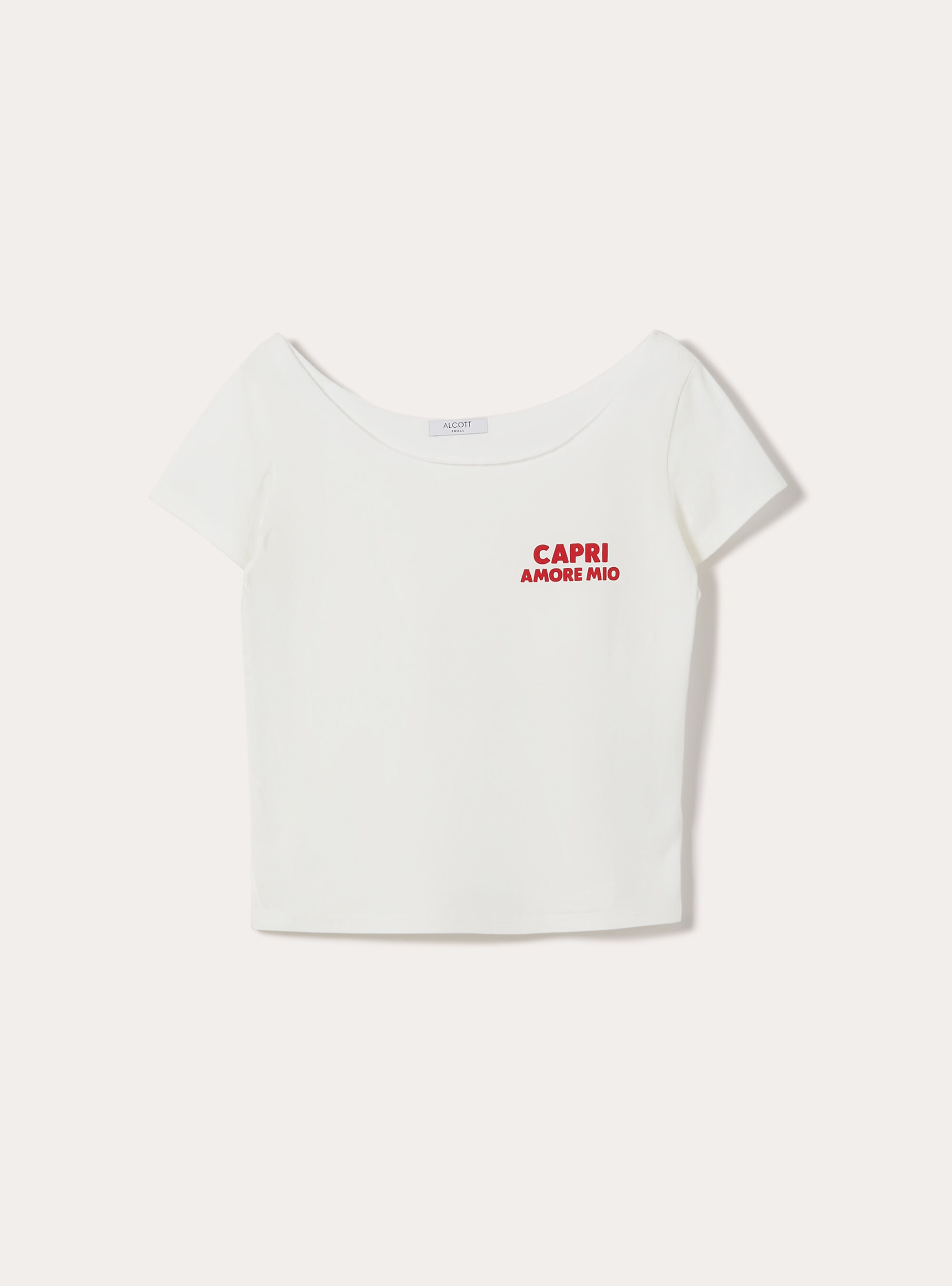 Boat Neck T-Shirt, WH2 WHITE