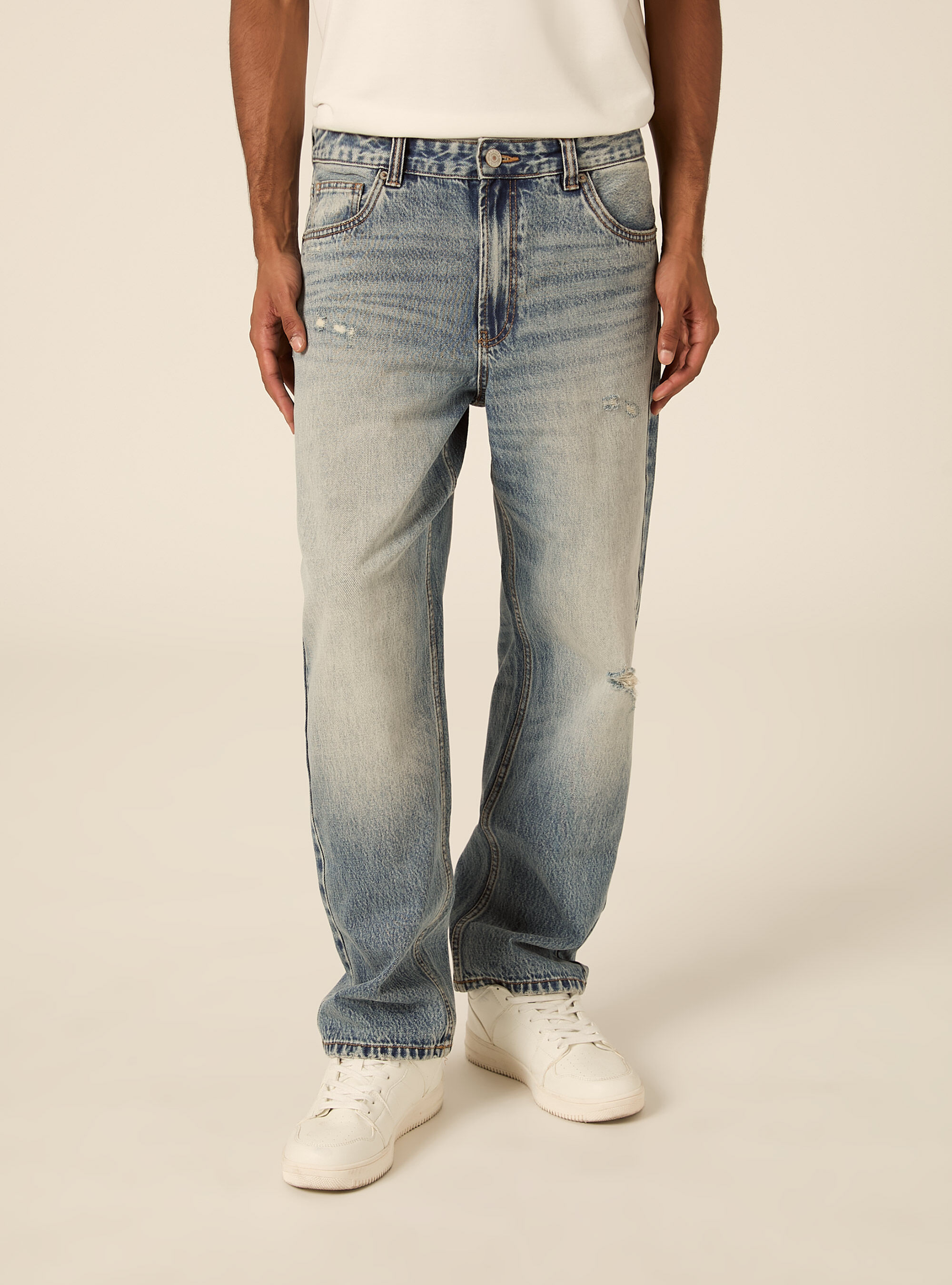 Pantalone in denim tapered fit