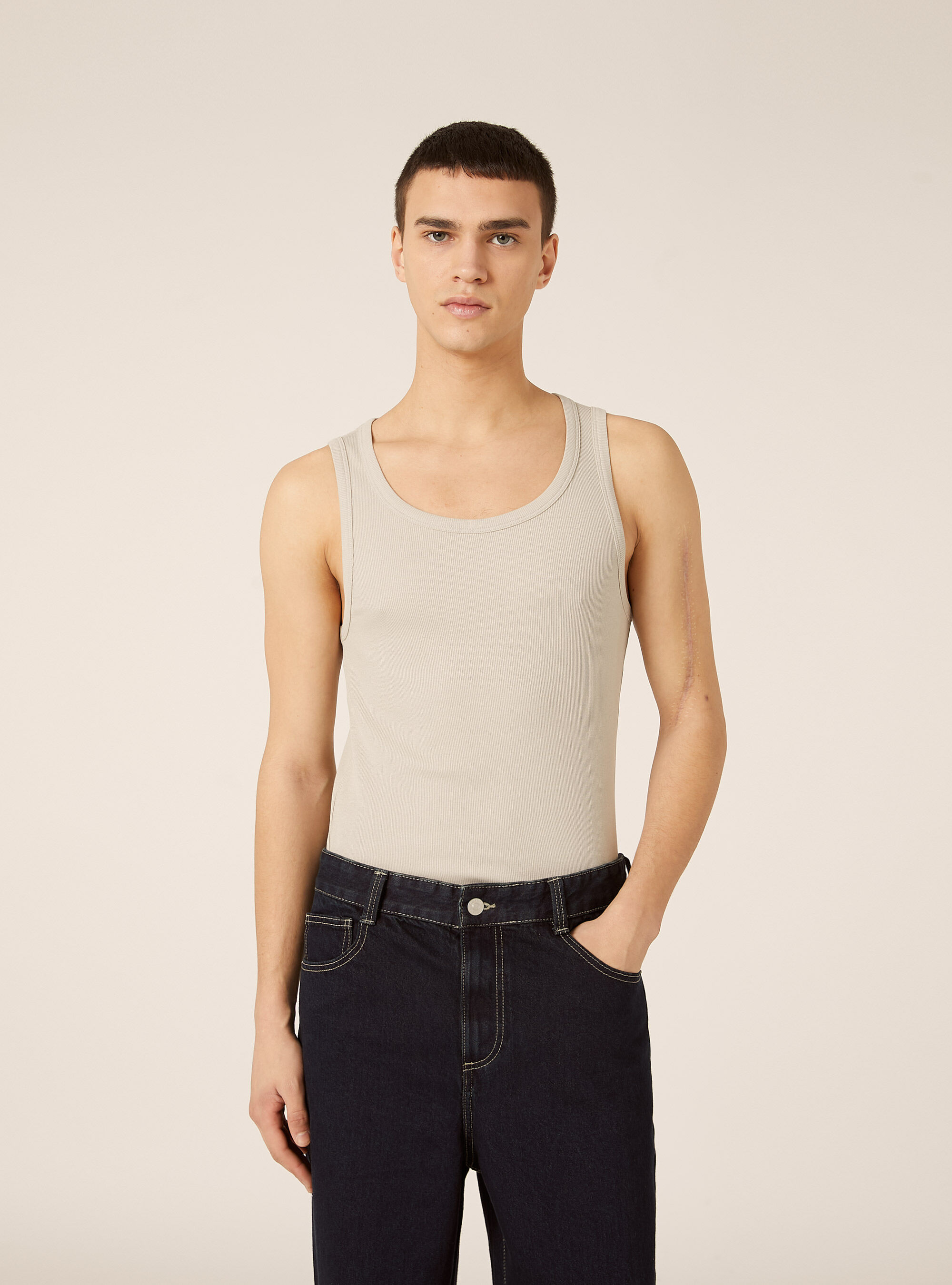 Camiseta de Tirantes B&aacute;sica Slim Fit de Canal&eacute;