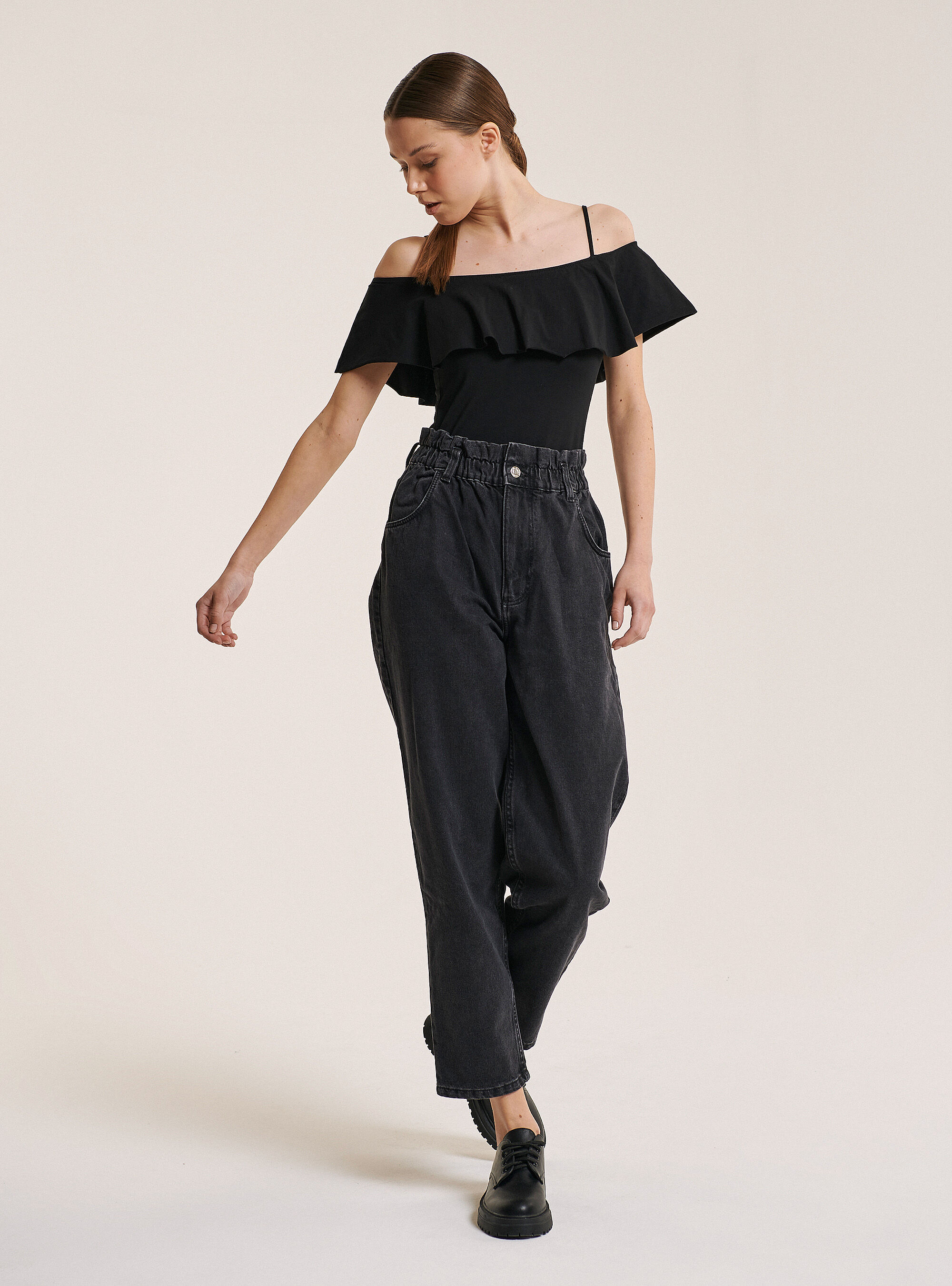 Jean slouchy noir hotsell