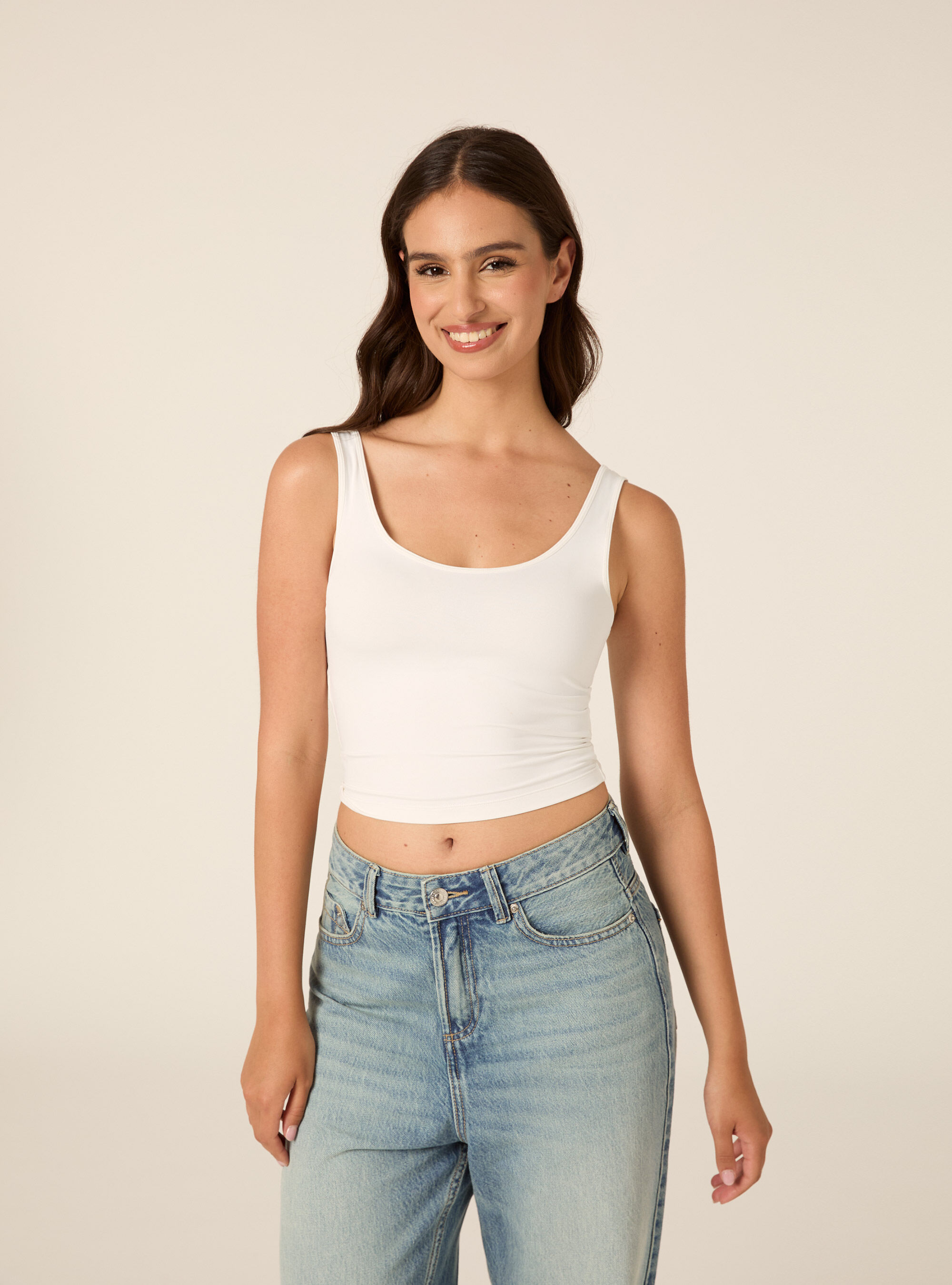 Second Skin Effect Crop Tank Top