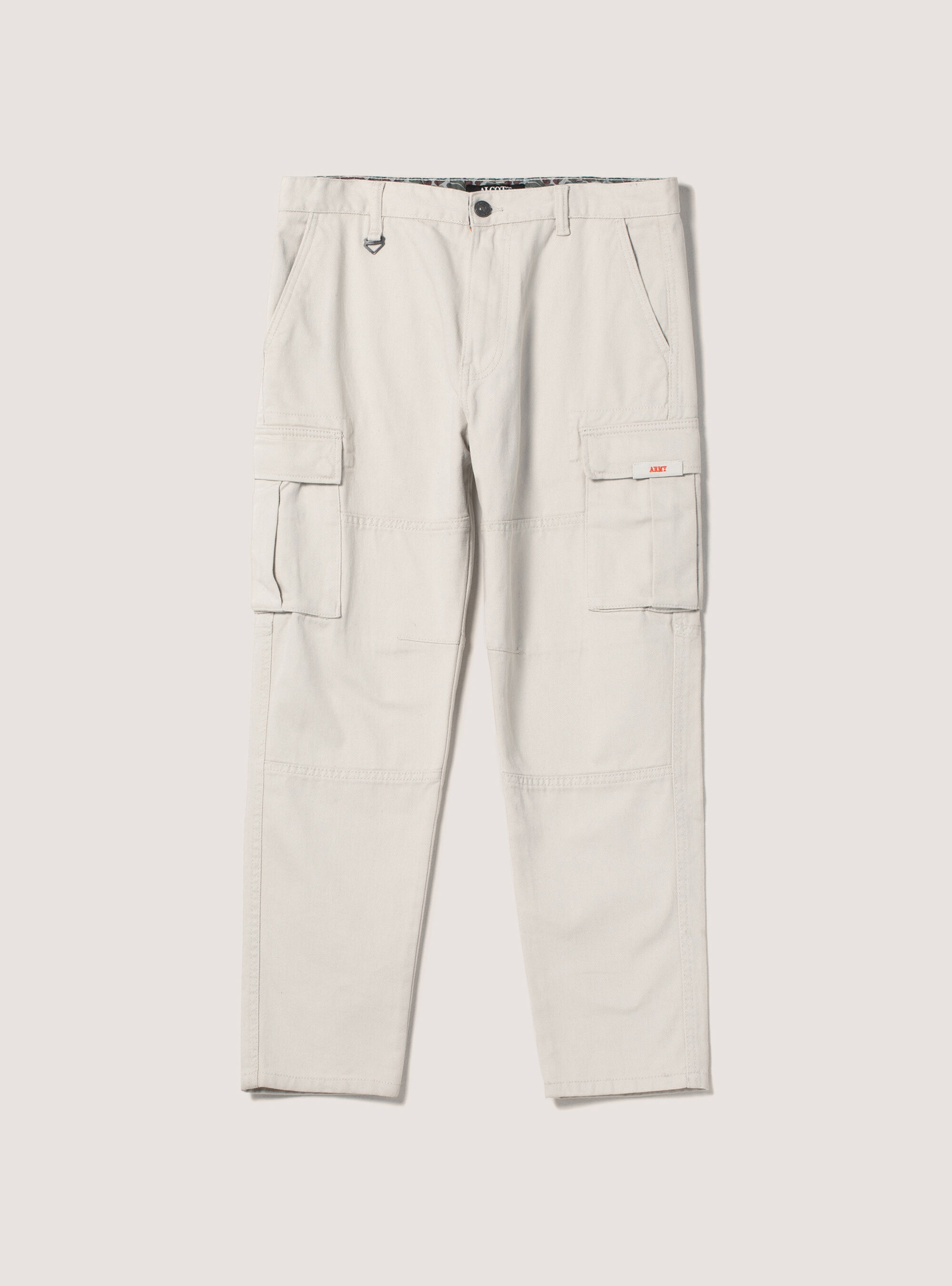 Army twill cargo trousers
