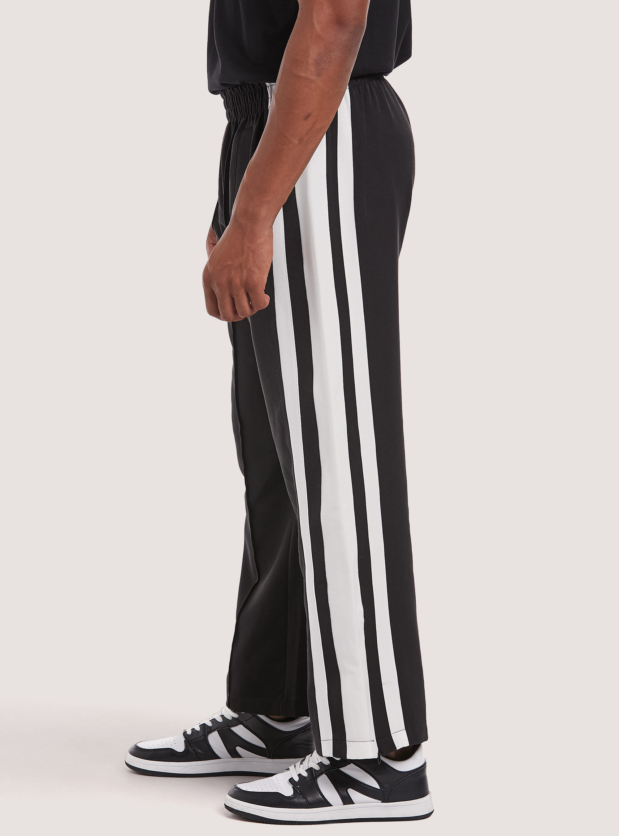 Pantalon de jogging avec bandes lat rales