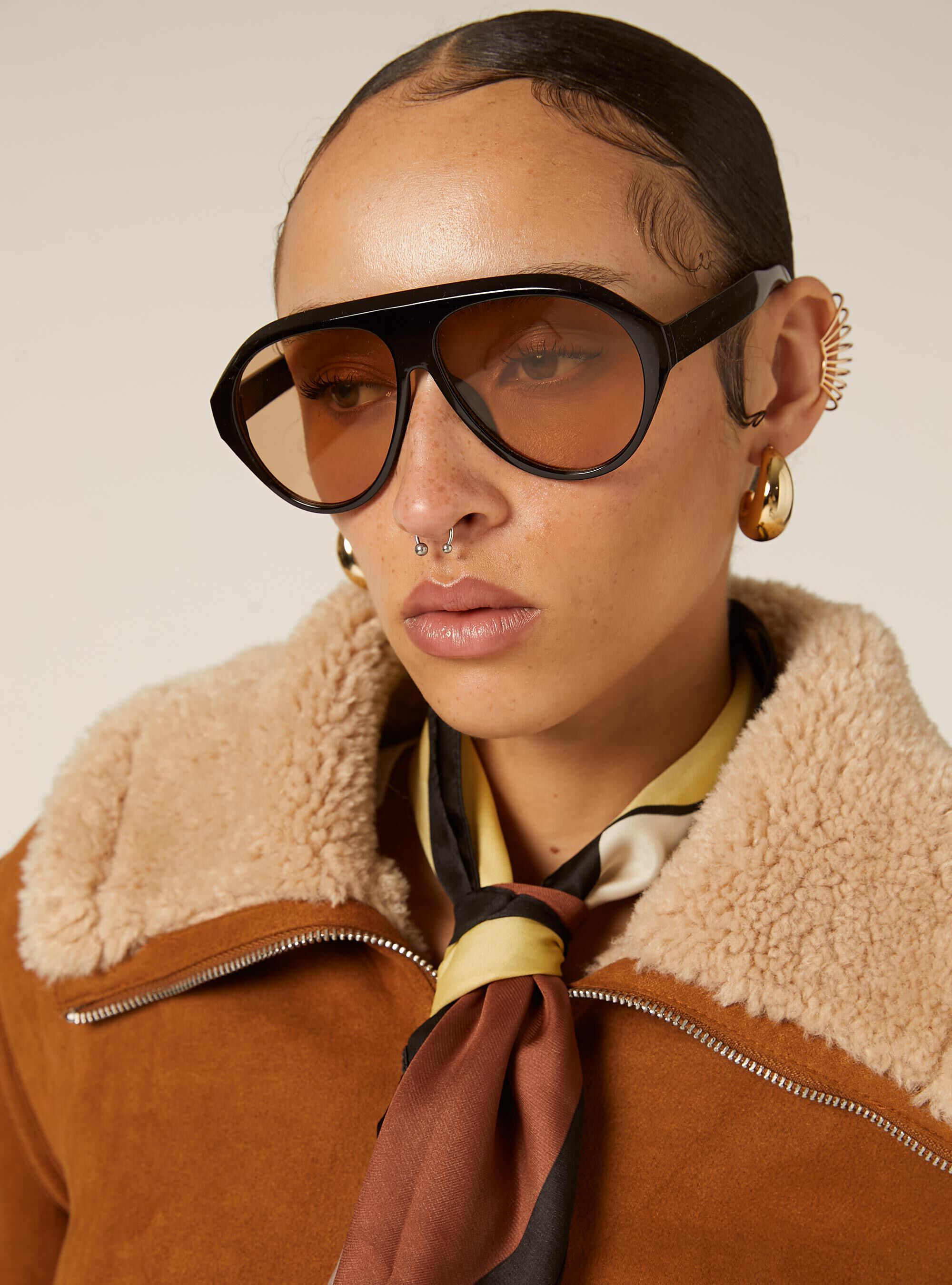 Suede-effect jacket, TB2 TOBACCO MEDIUM