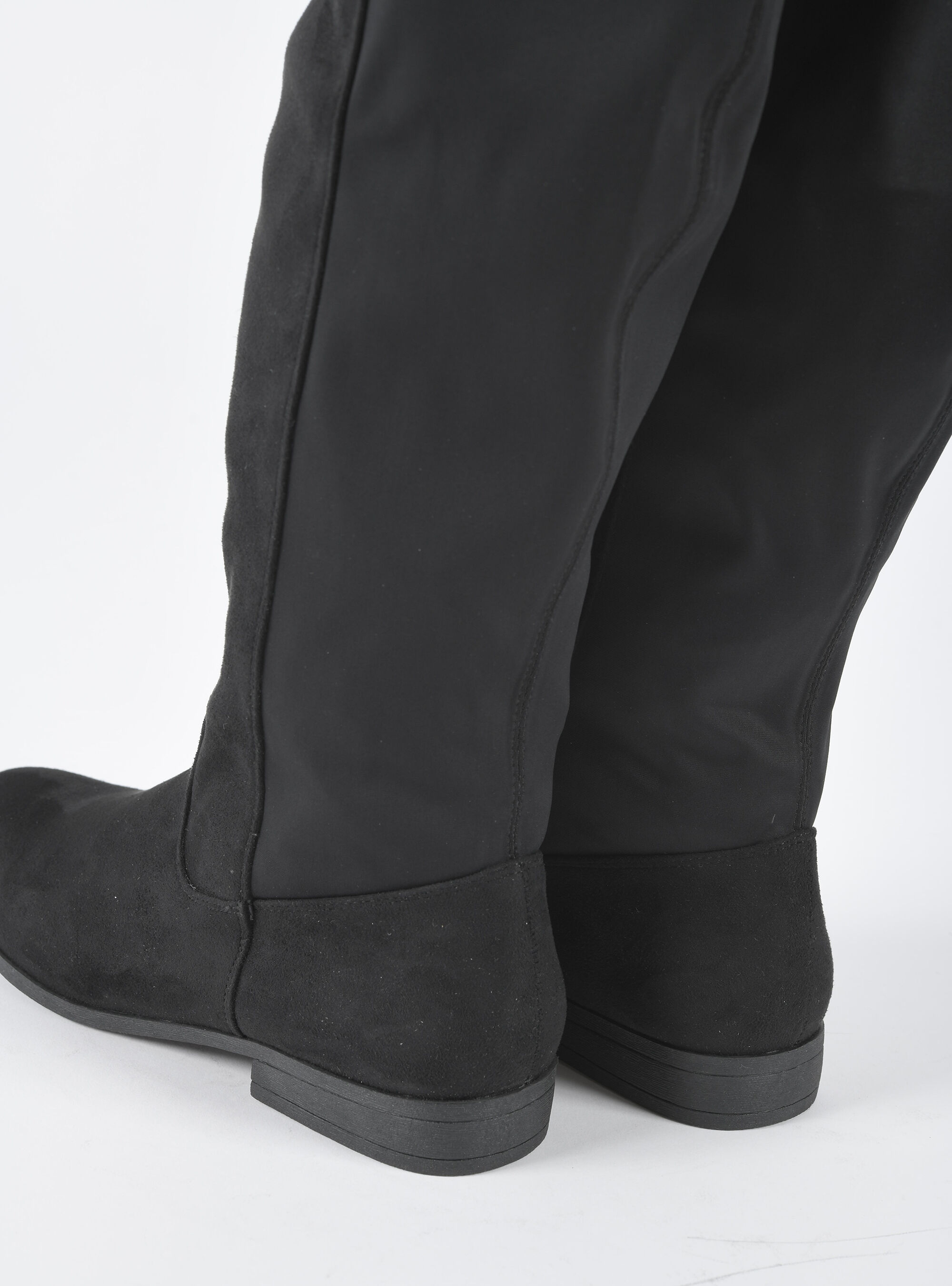Stivale scamosciato nero on sale