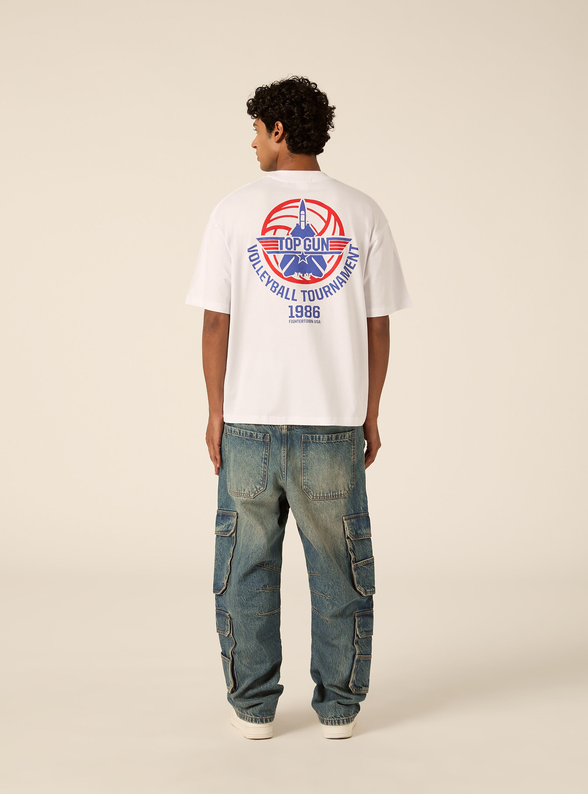 Maglietta Boxy fit Top Gun / Alcott, WH3 WHITE