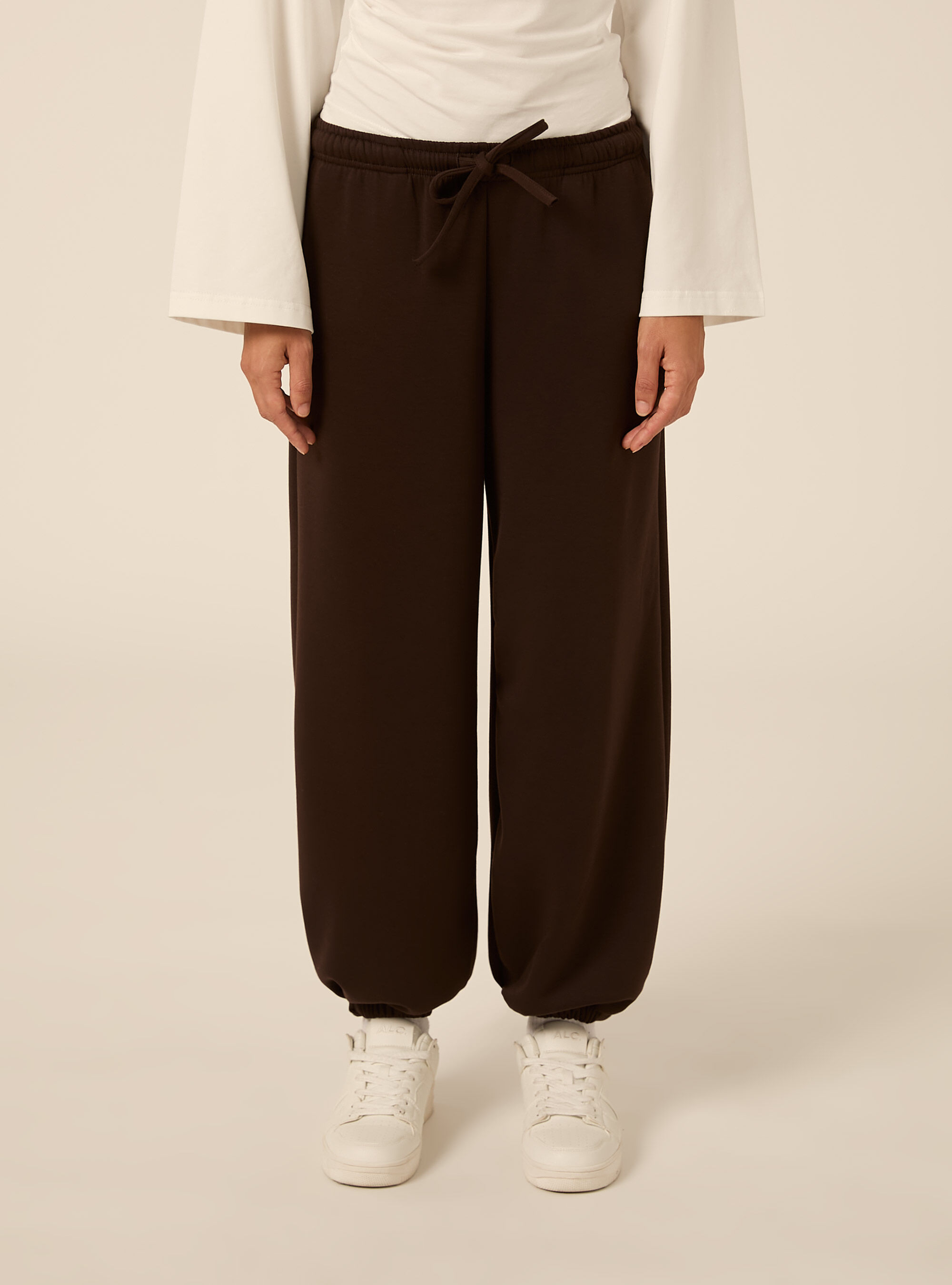 Pantaloni jogger balloon, MARRONE SCURO
