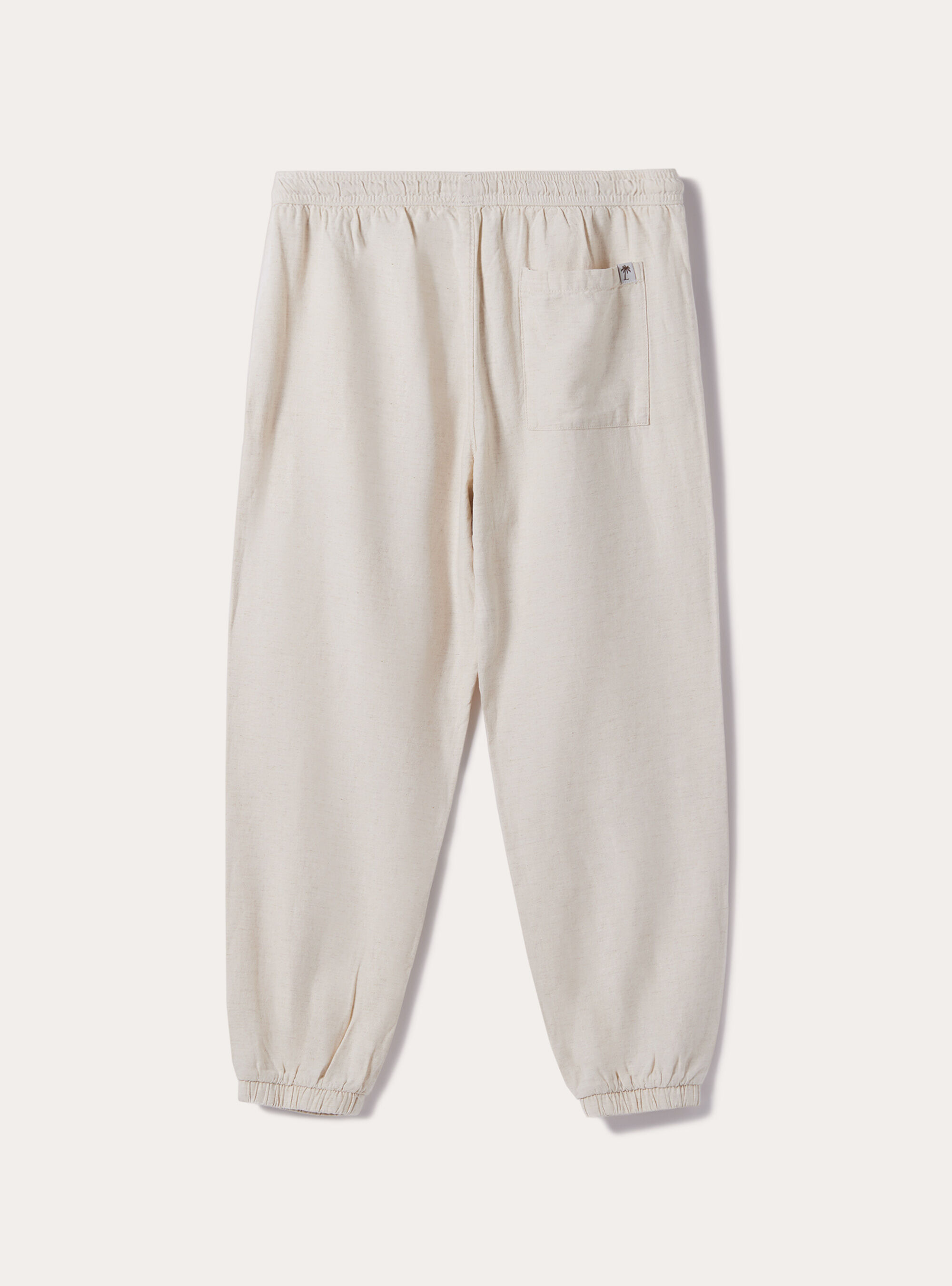 Linen-blend jogger trousers, BG3 BEIGE LIGHT