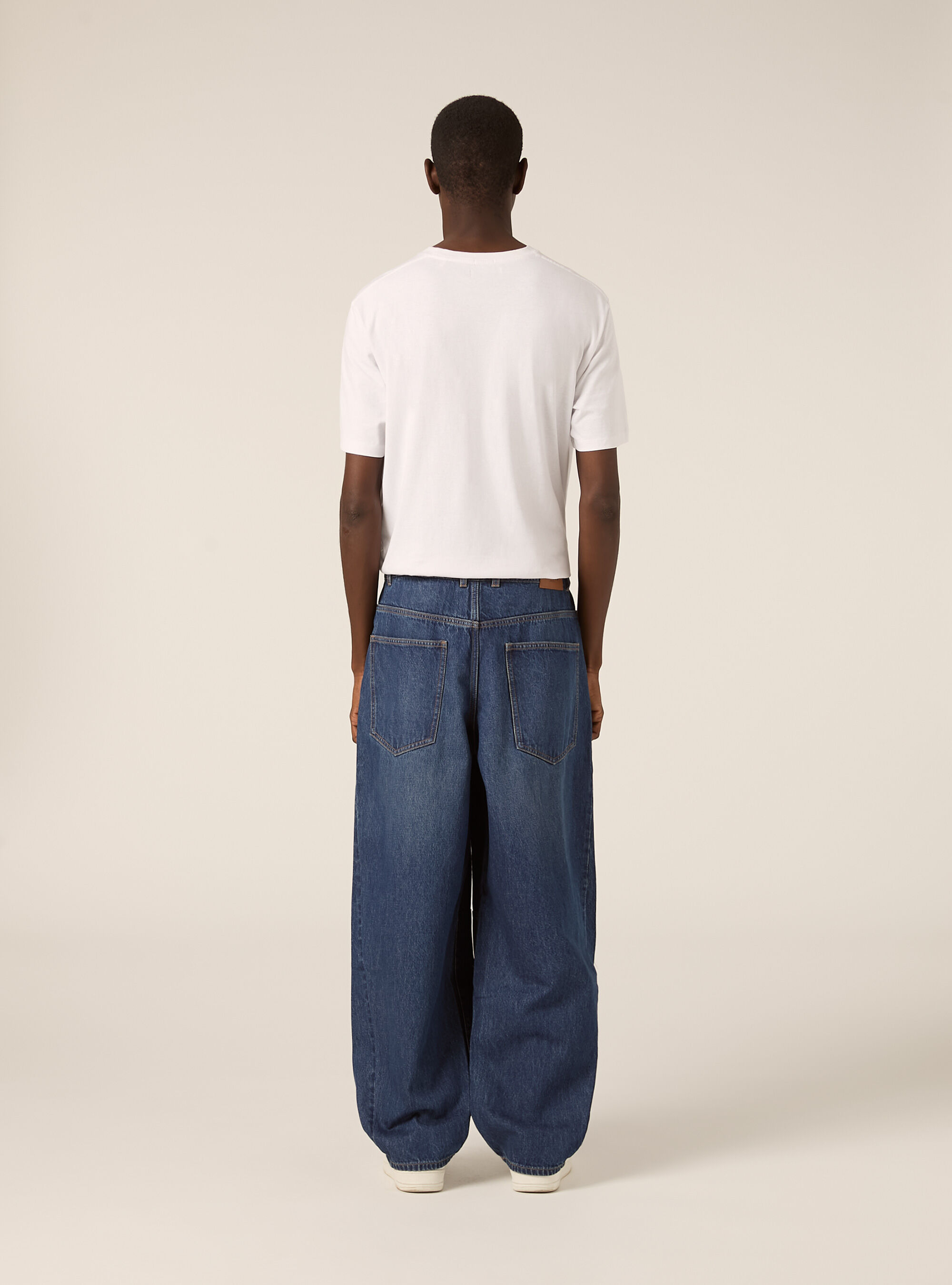 Vaqueros con corte globo, D002 MEDIUM DARK BLUE