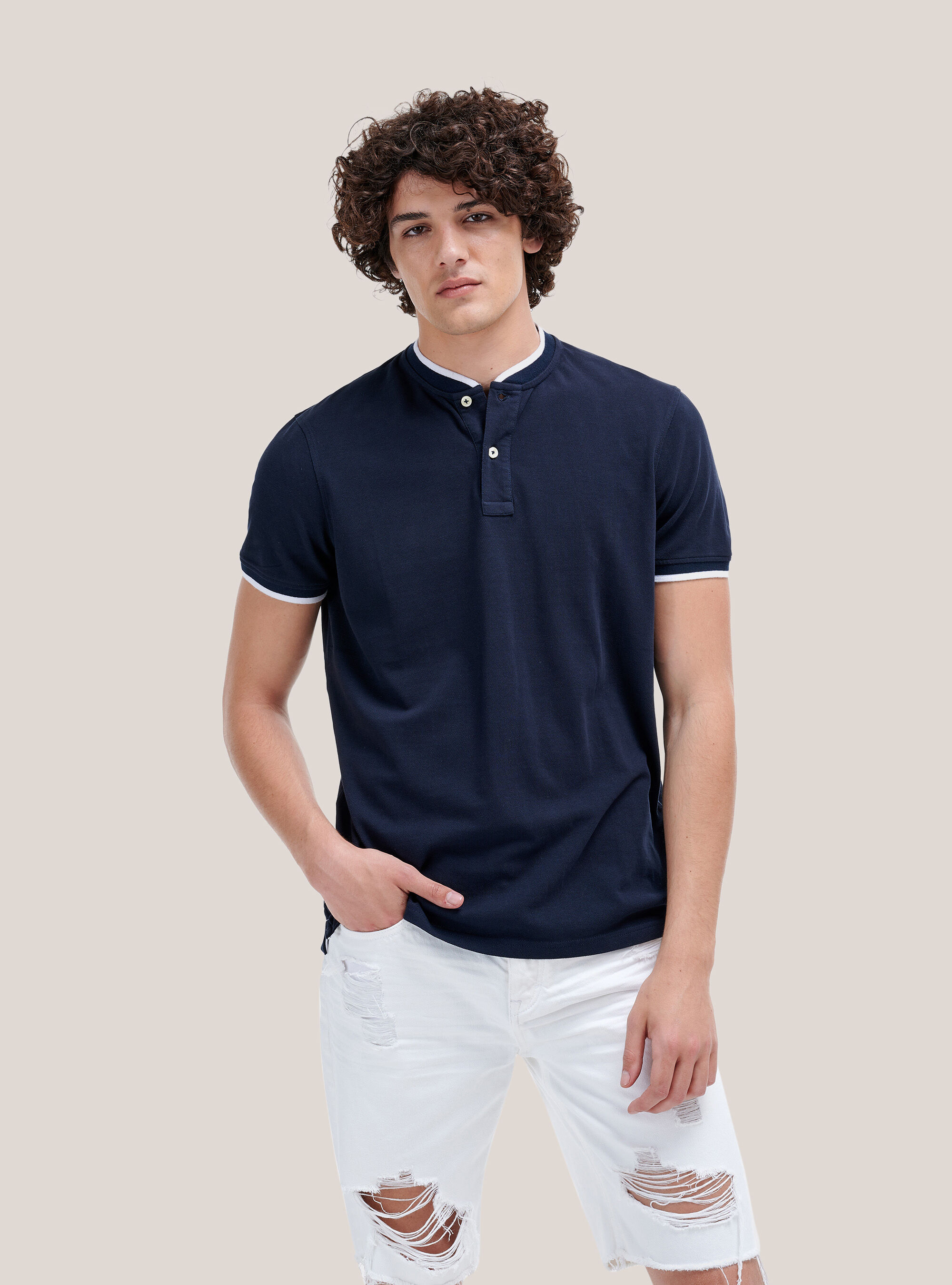 Maglietta collo coreana on sale