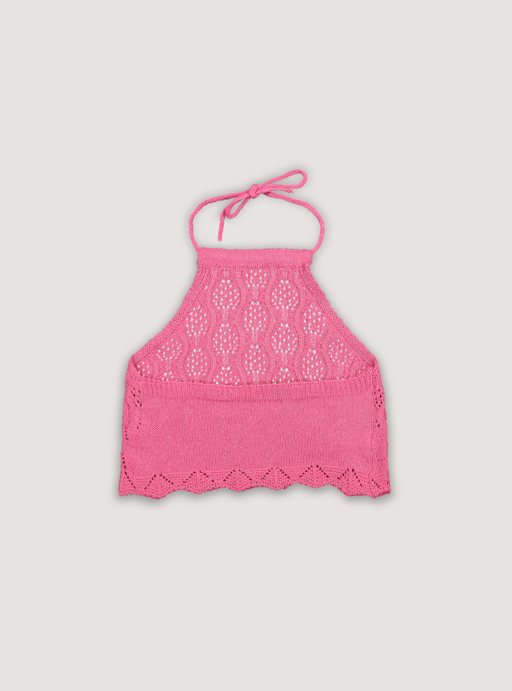 Top en maille crochet&eacute;e, FX1 DARK FUXIA