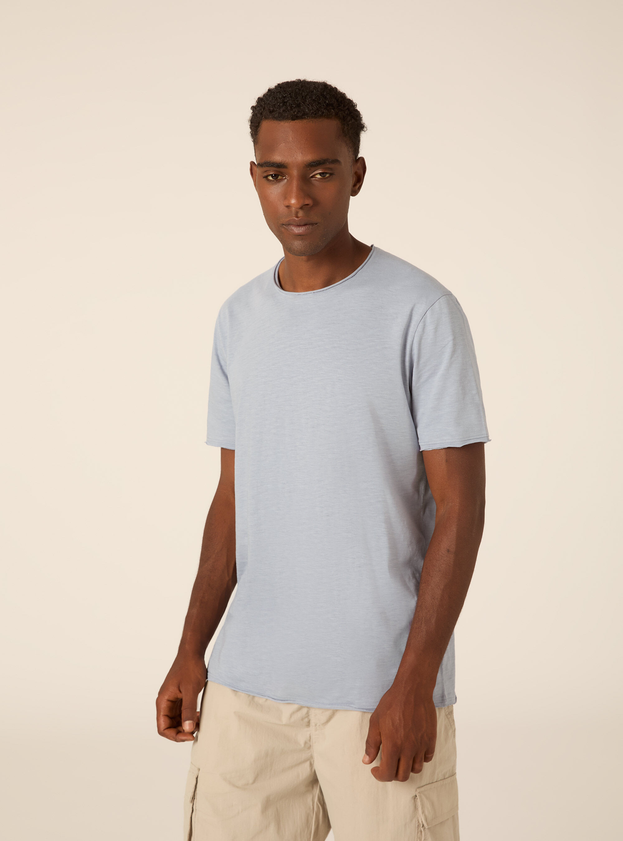 T-shirt slub tinta unita