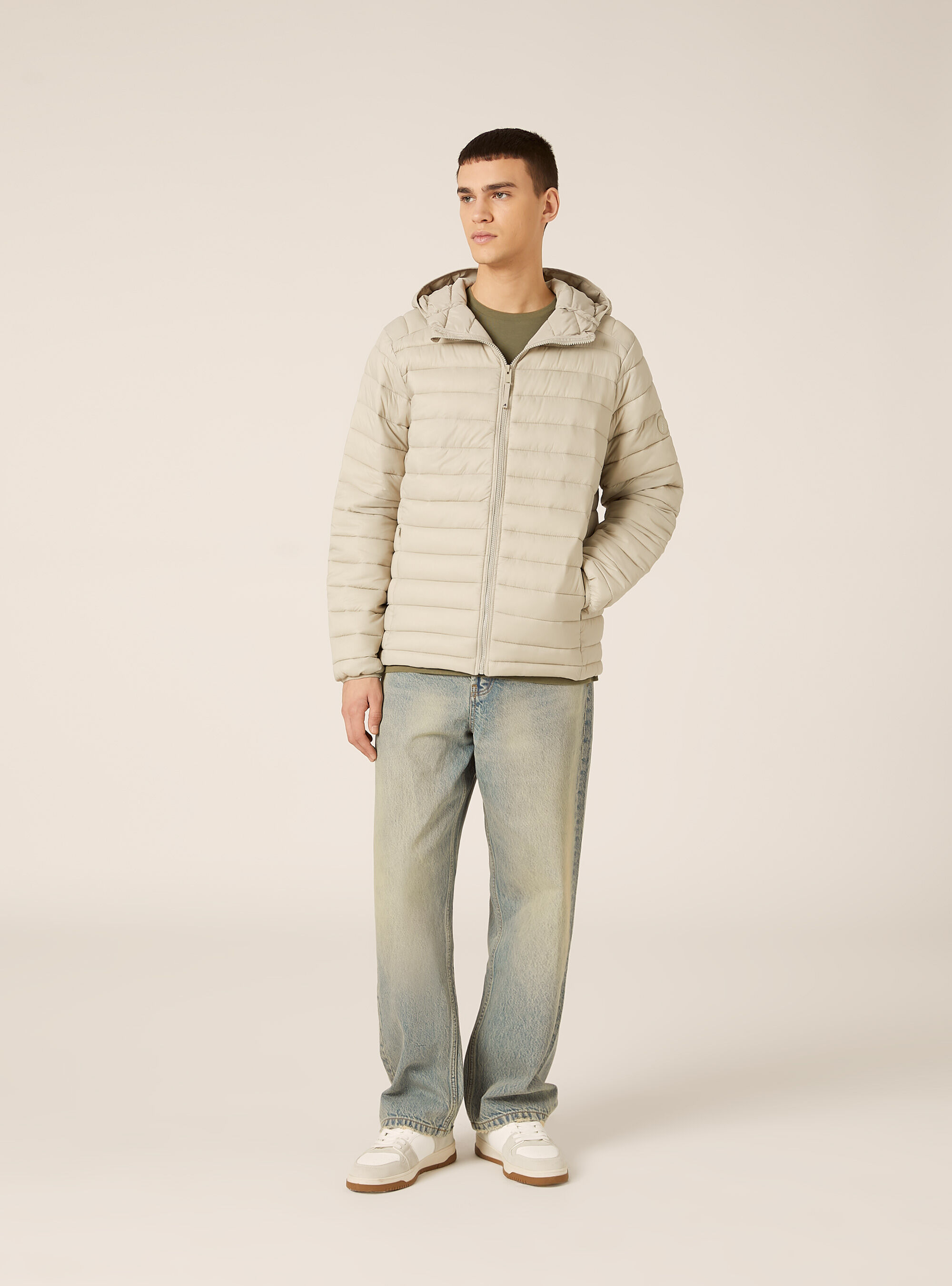 Jacke mit recycelter Wattierung, CR3 CREAM LIGHT