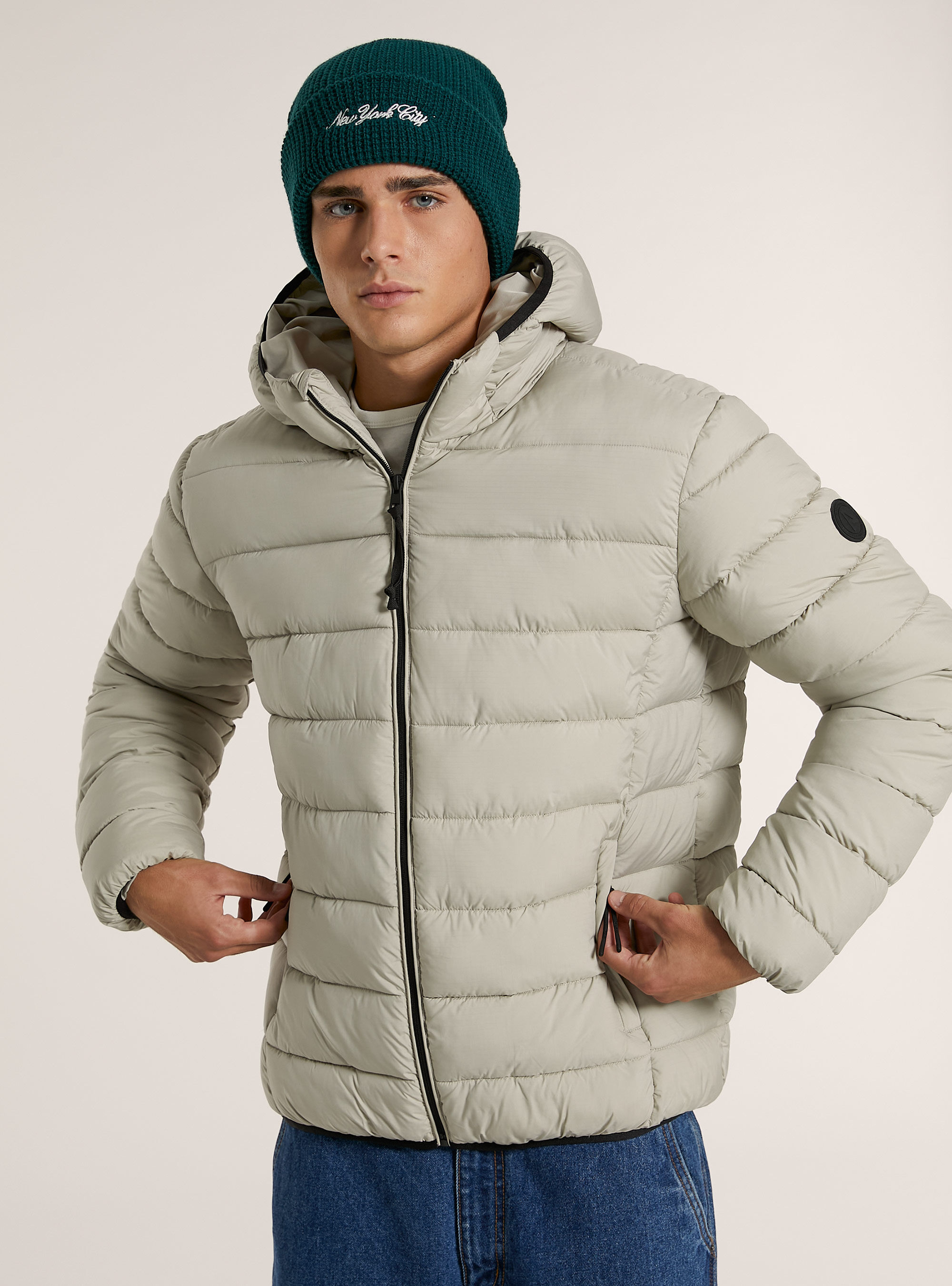 Jacket with recycled padding, BG3 BEIGE LIGHT