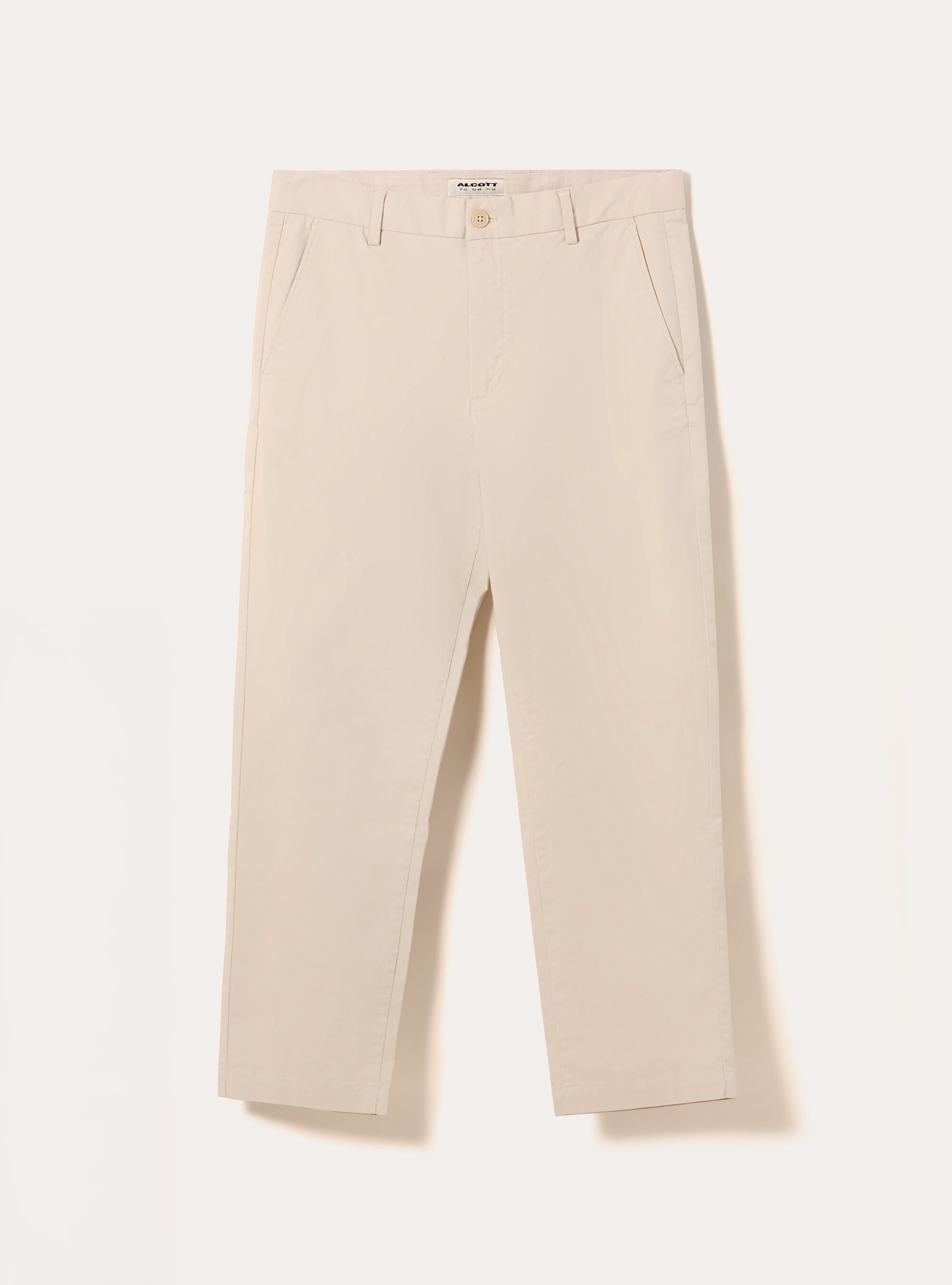 Pantalon chino slim fit en twill stretch, BG3 BEIGE LIGHT