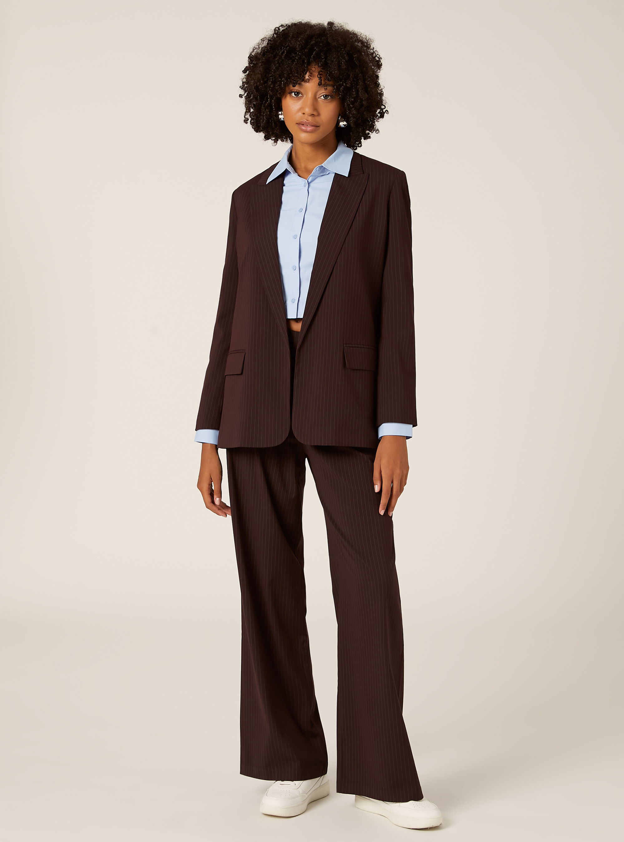 Open tailoring blazer, BO1 BORDEAUX DARK